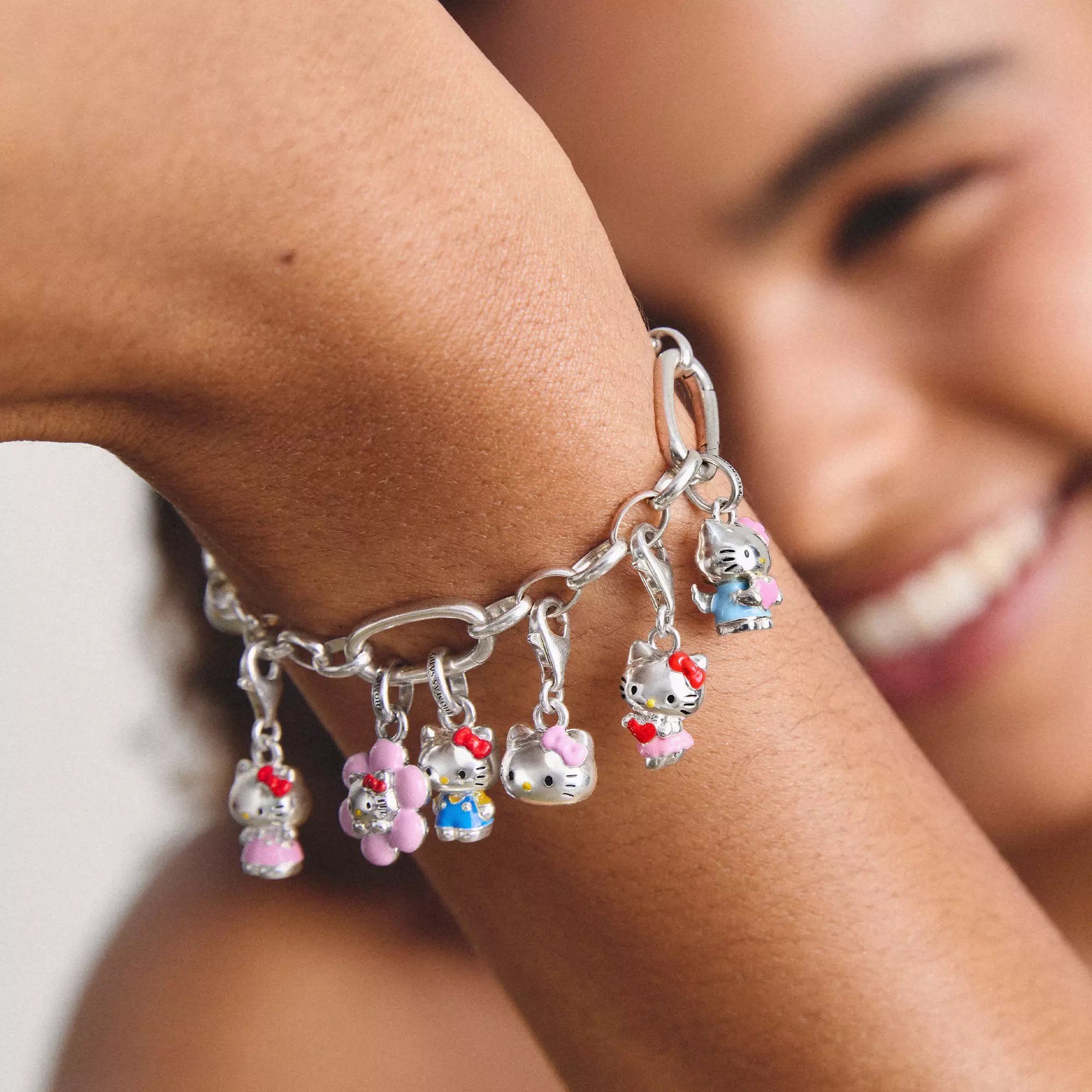 Thomas Sabo Hello Kitty Charm blau – Connect – Ansicht 4
