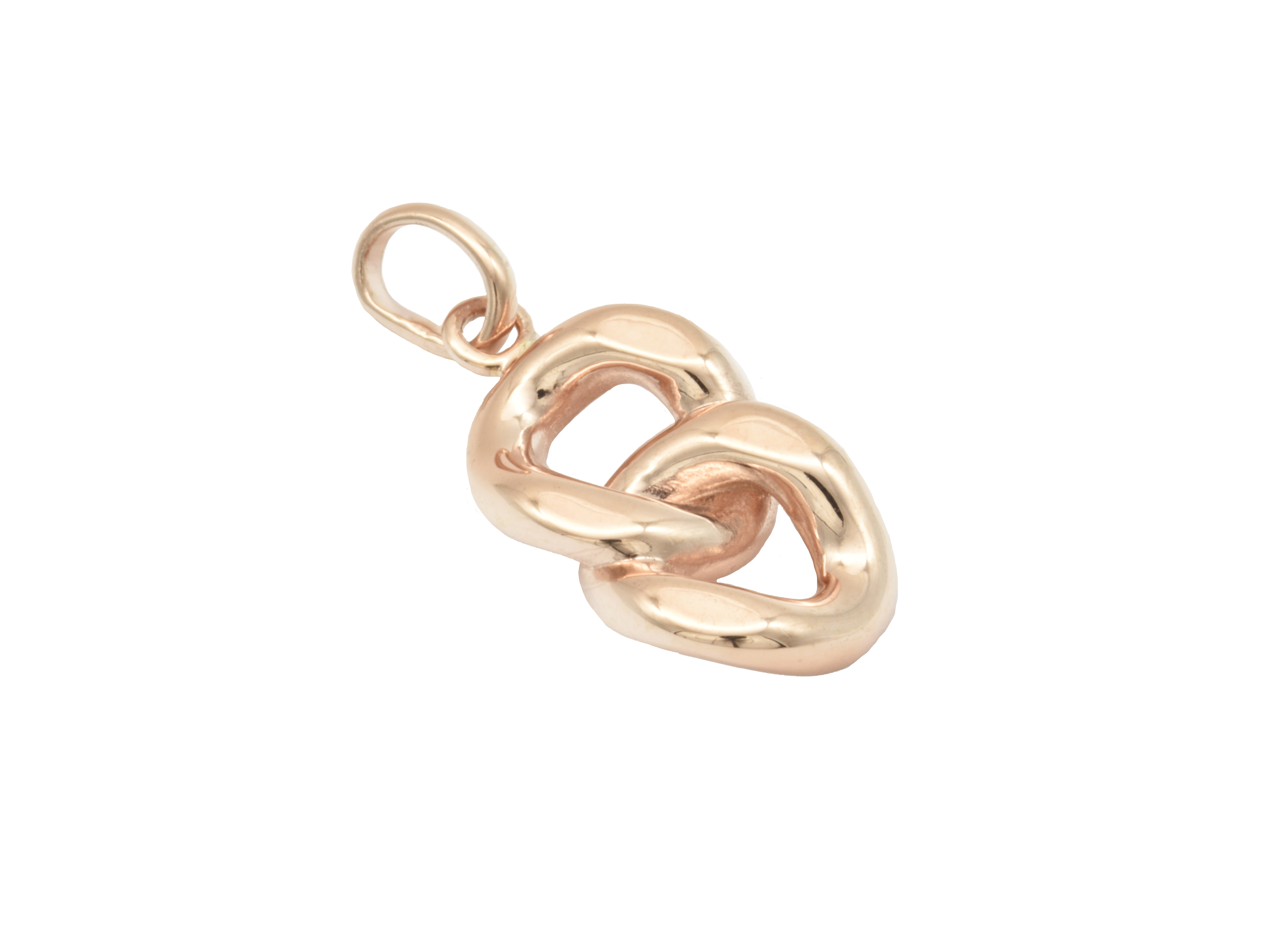 Zwei elegante antike Panzerringe aus Sterling Silber 925, vergoldet in Roségold, poliert, in einem besonderen Design, hochwertig verarbeitet von Juwelier Harnisch.