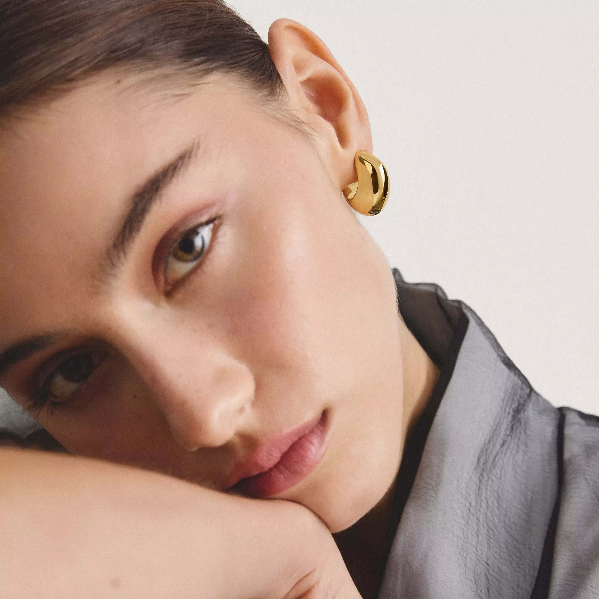 Thomas Sabo Ohrringe Chunky – vergoldet – Ansicht 4
