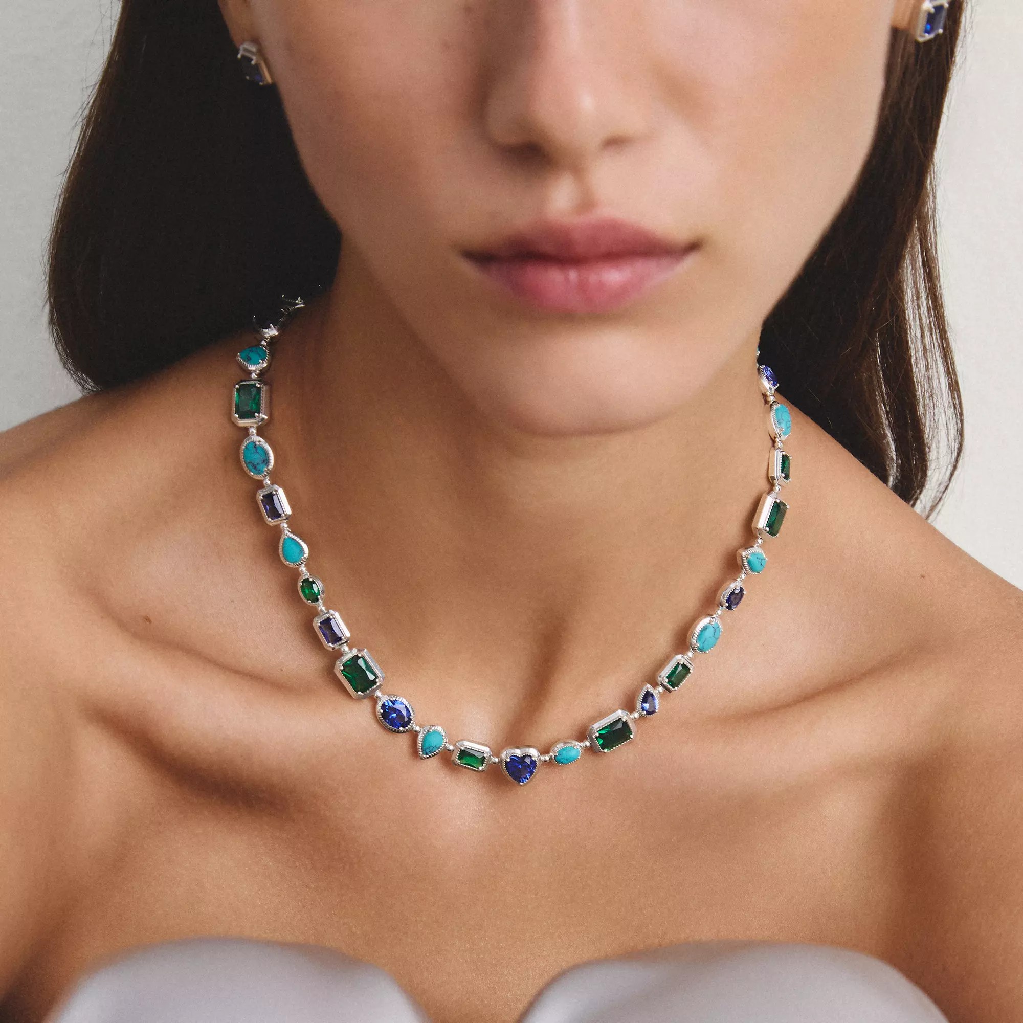 Thomas Sabo ELYNDRA - Halskette - 45 cm - Sterling Silber recy. & Nano-Kristall & Zirkonia – Ansicht 5