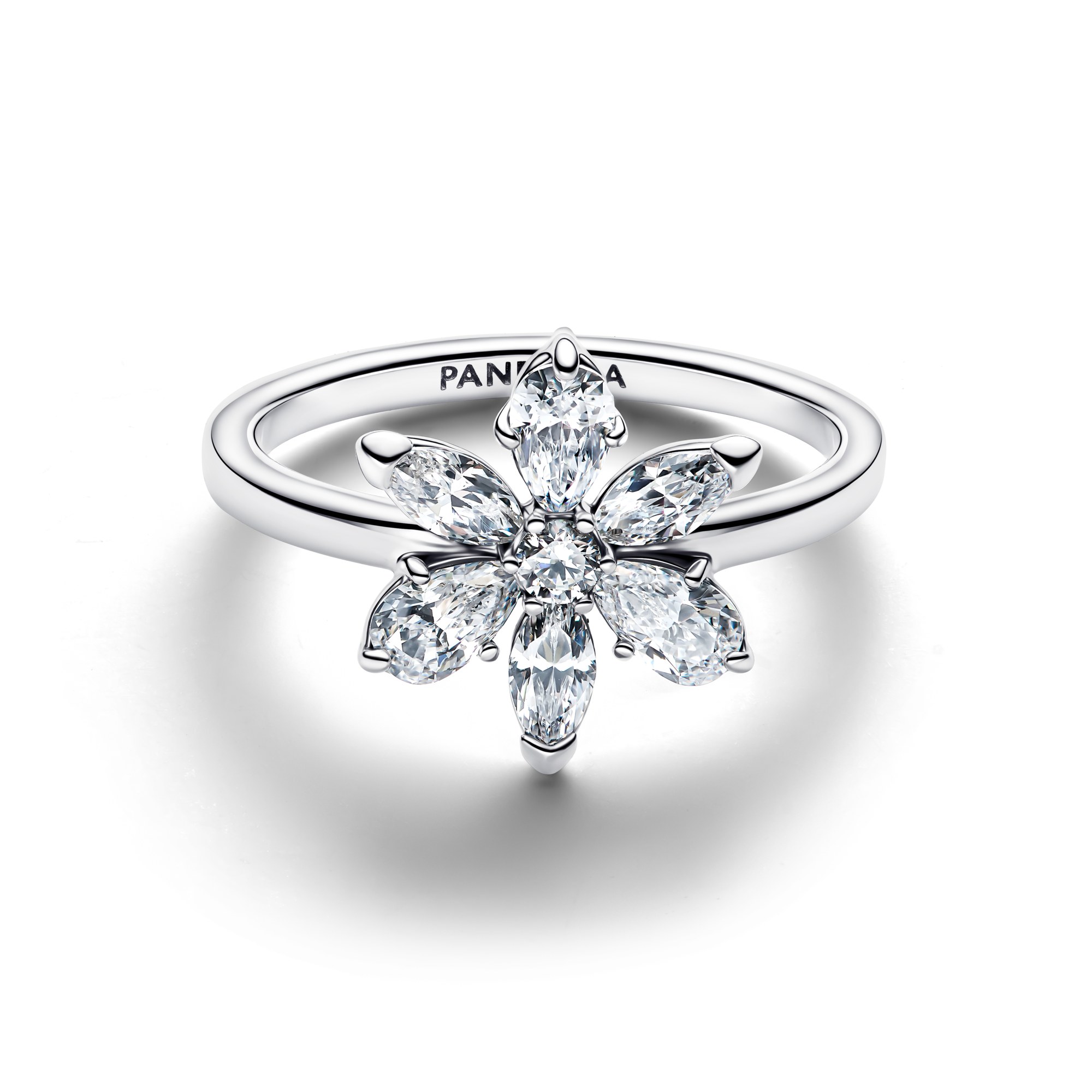 Pandora Funkelndes Herbarium Cluster-Ring - Sterling Silber - Zirkonia – Ansicht 2