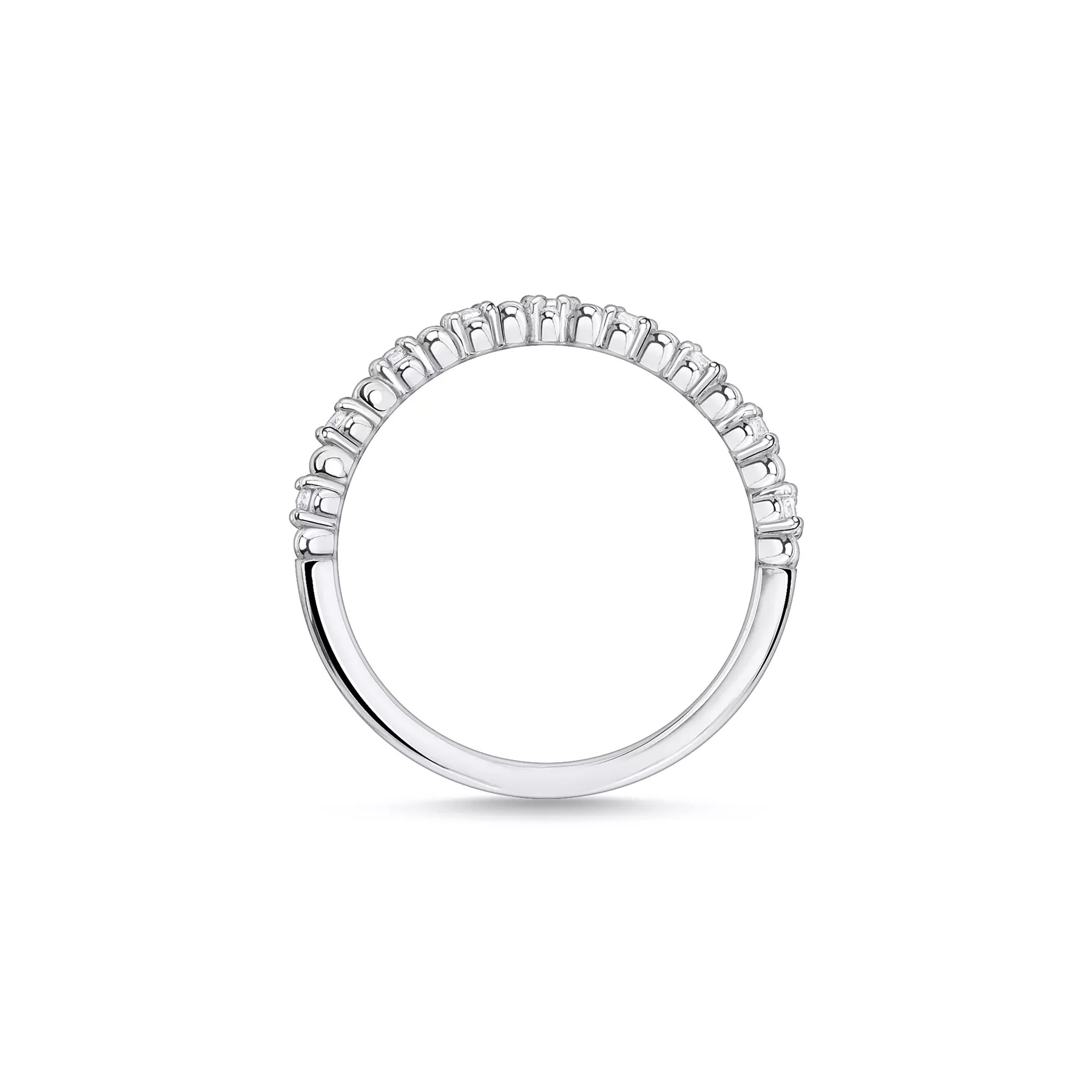 Thomas Sabo Ring Kugeln mit weißen Steinen silber – Zirkonia – Ansicht 2