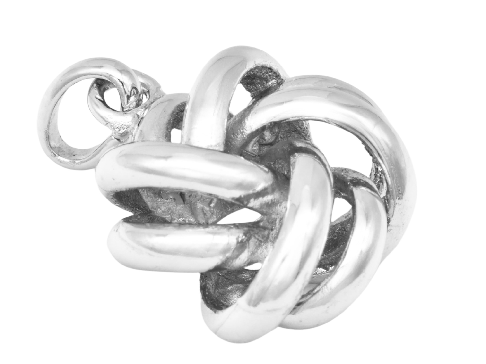 Anhänger Knoten DESIGN - Silber poliert rhodiniert