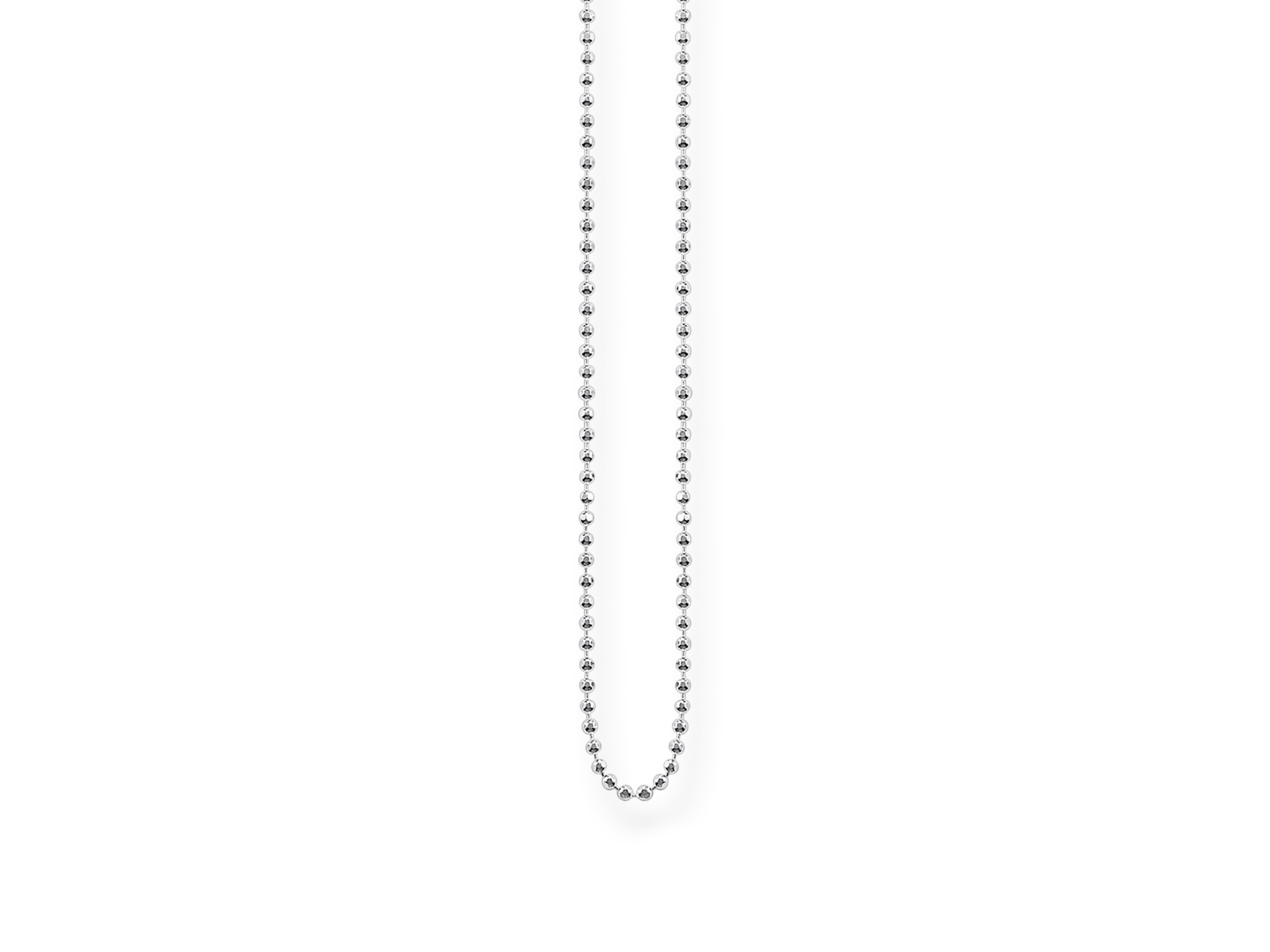 Silberne Kette von Thomas Sabo KE1347-001-21-L45V, Länge 40-45 cm, mit einer feinen Perlenstruktur, elegant und vielseitig einsetzbar, ideal für jeden Anlass.