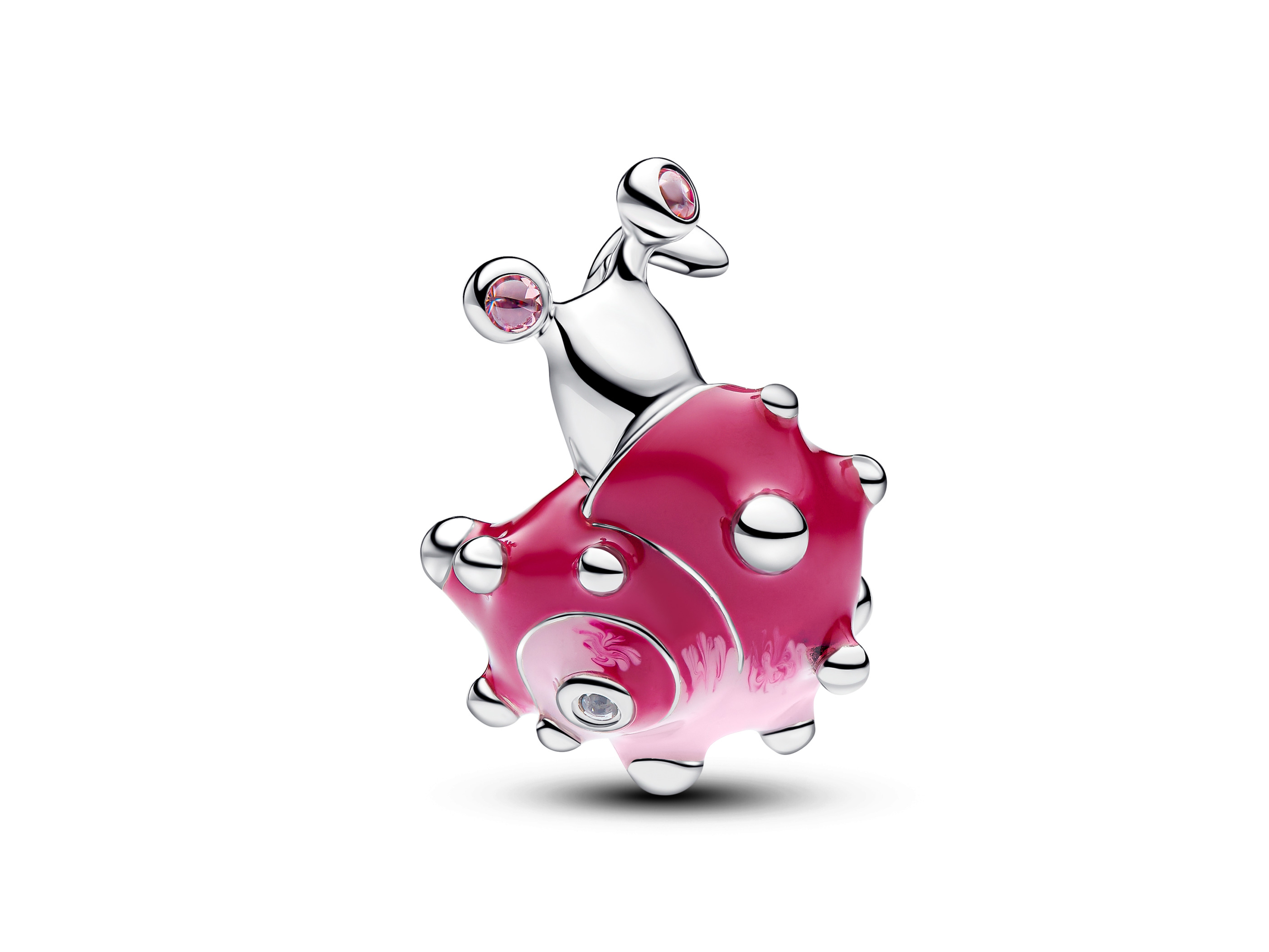 Pandora 794553C01 - Rosafarbene Schnecke Charm - Sterling Silber - Zirkonia Pink