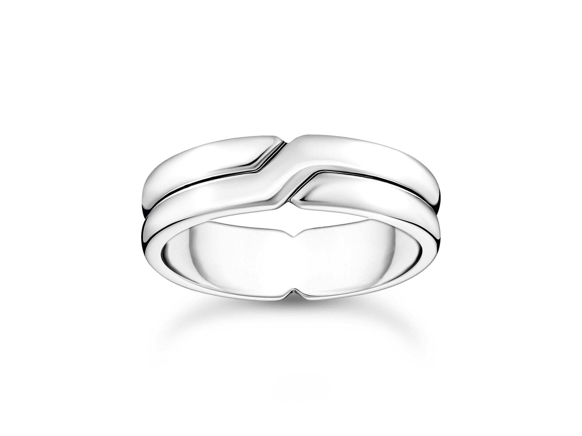 Silberner Thomas Sabo Ring TR2492-001-21-60 aus der Rebel Basics Kollektion in Größe 60 mit modernem Design und elegantem Finish. Ideal für stilvolle Akzente.