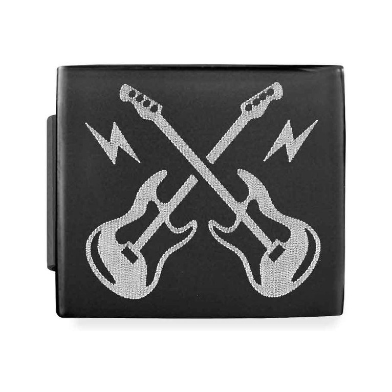 Nomination Composable Glam Charm Gitarre schwarz - Edelstahl, PVD schwarz