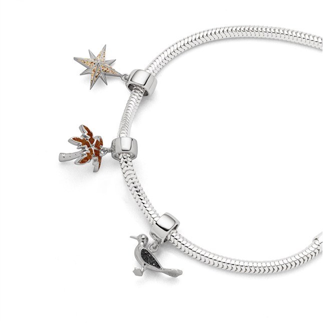 DUR Charm Kompassrose Strandsand - Sterling Silber - Strandsand – Ansicht 2