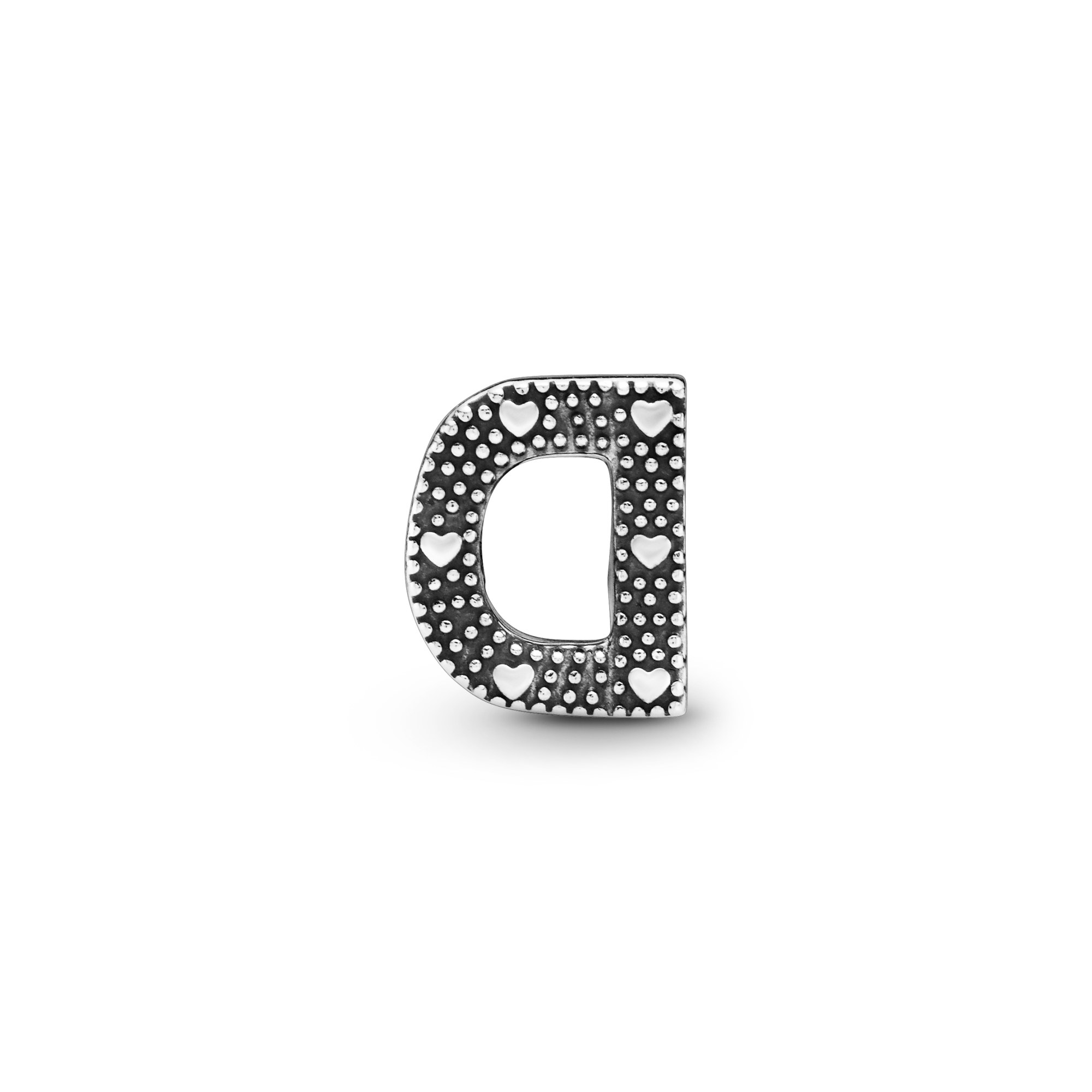 PANDORA Charm - Buchstabe D - Letter D - 925 Sterling Silber – Ansicht 2