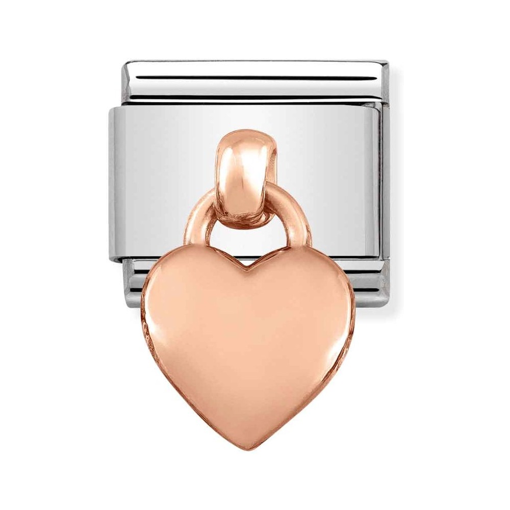 Nomination CLASSIC CHARMS - Edelstahl + Roségold - Herz