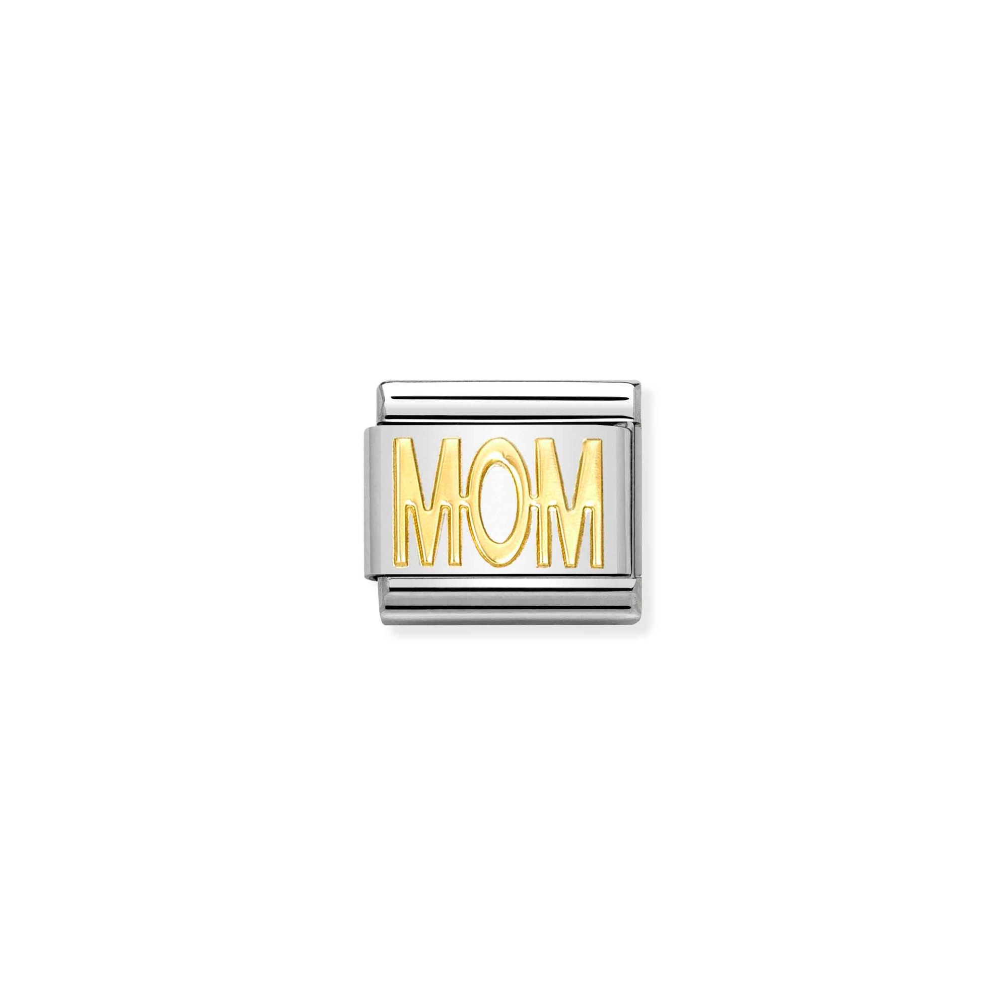 Nomination Composable Classic Charm Schriftzug Mom - Edelstahl, Gelbgold