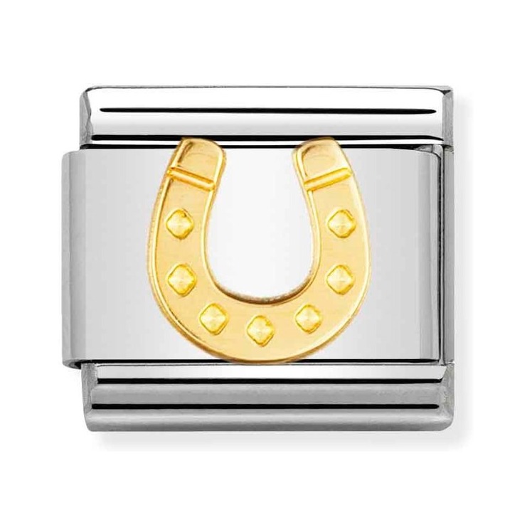 Nomination Composable Classic Charm Hufeisen - Edelstahl, Gelbgold