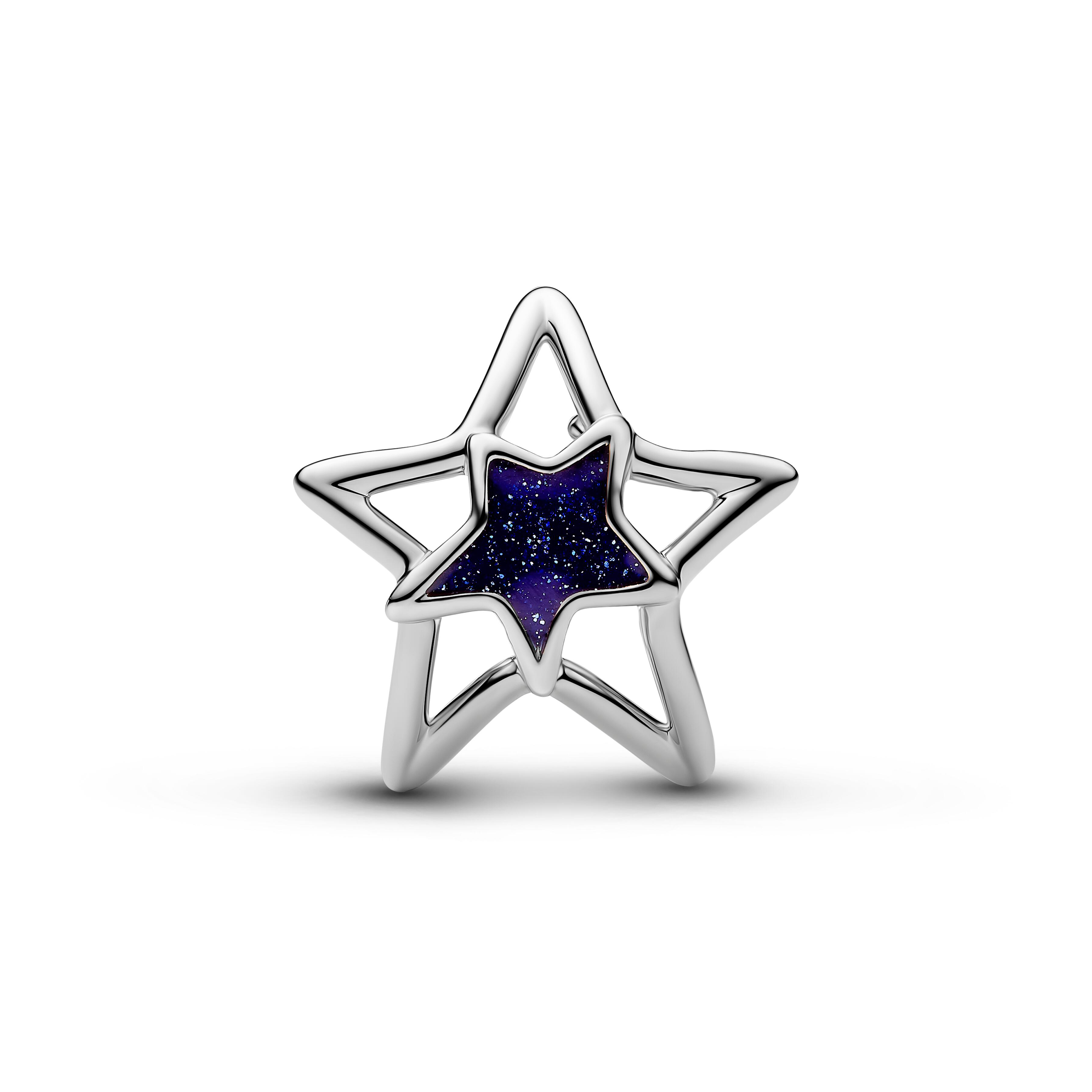 Pandora Moments - Charm Stern - platiniert - durchbrochen – Ansicht 2