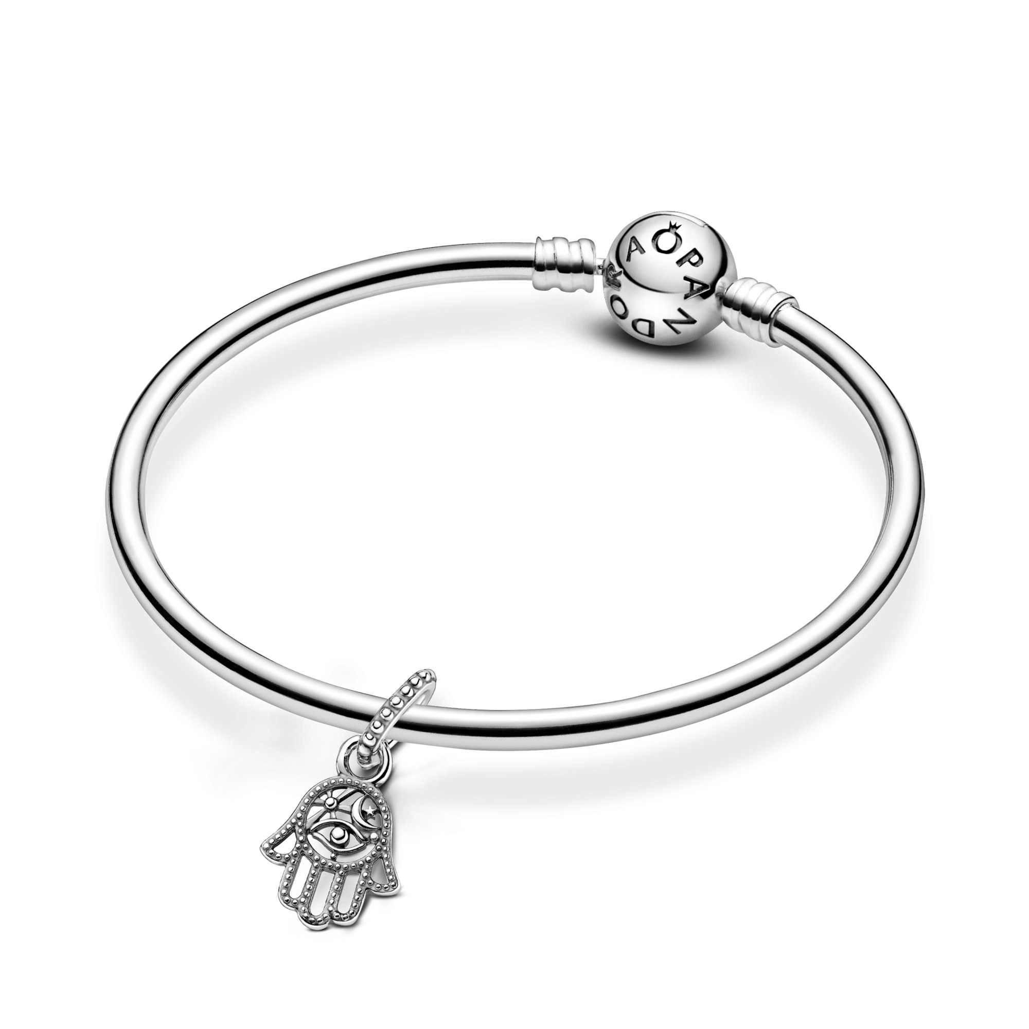 Pandora Passions - Charm - Schützende Hamsa Hand - Silber – Ansicht 3