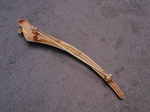 Gold Brosche modisch Gold 333 Zirkonia Anstecknadel Hersteller Juwelier Harnisch Broschen elegante Form und hochwertiges Design ideal für besondere Anlässe und tägliche Kleidung.