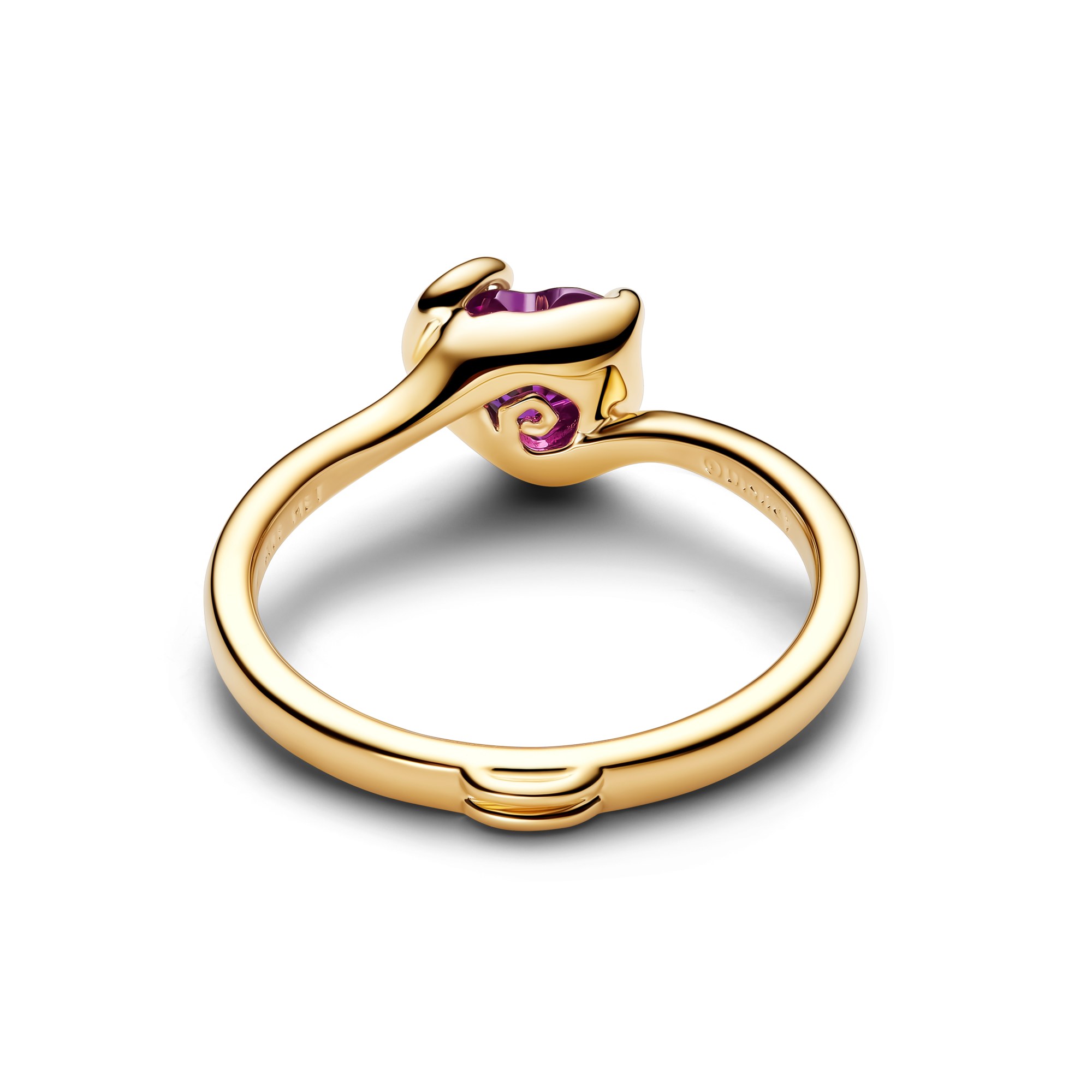 Pandora Disney The Nightmare Before Christmas Sally Lila Herz Ring - Gelbgold Vergoldung - Kristall Lila – Ansicht 3