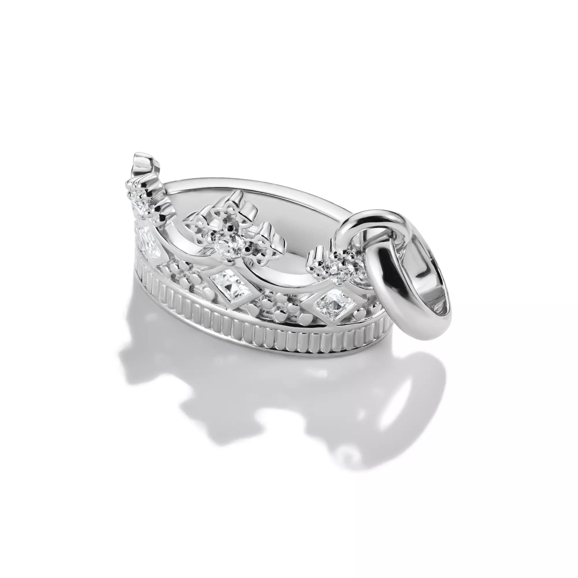 Thomas Sabo Connect - Krone mit Zirkonia - Charm mit Öse - Silber + Zirkonia – Ansicht 3