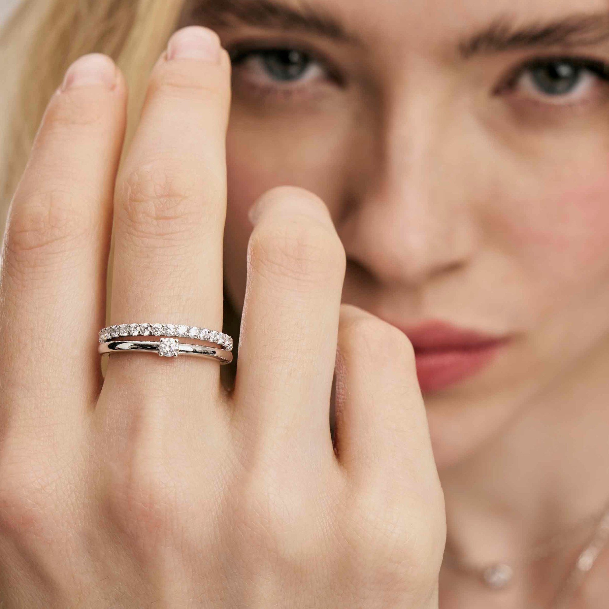 Nomination Sterling Silber - Weite 11 Ring - Cosmiclove – Ansicht 3