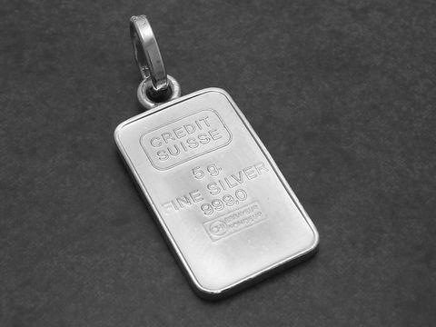 Silber Anhänger in Barren Form, Hersteller Juwelier Harnisch, eignet sich als Geschenk-Idee, zeigt diverse Motive und ist aus feinem Silber 999, in edlem Design.