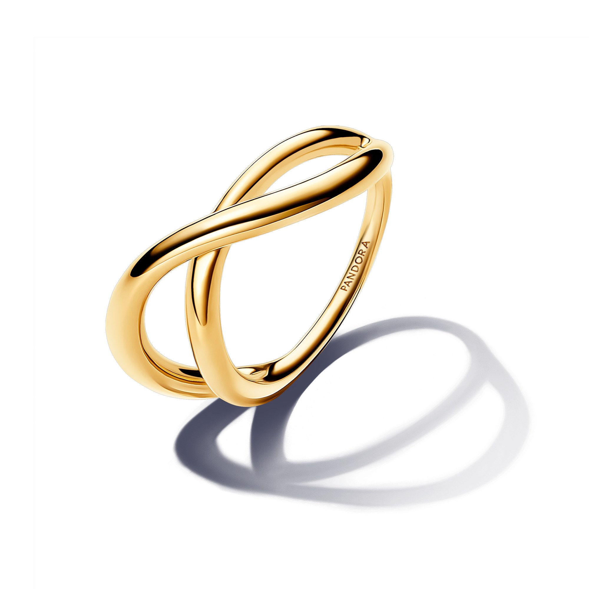 Pandora ESSENCE organisch geformter Unendlichkeitsring - Gelbgold verg.