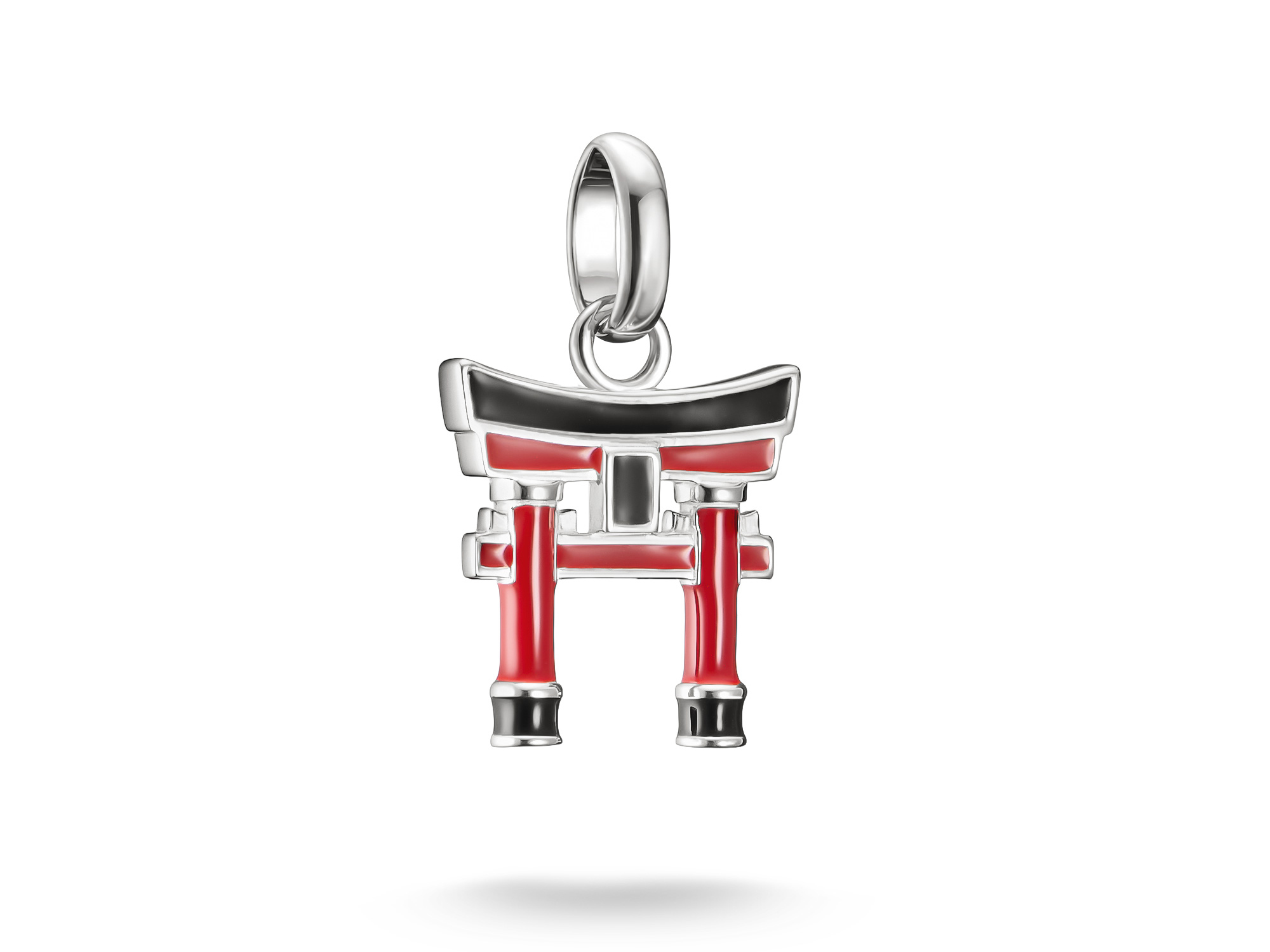 Thomas Sabo Connect - CC1342-007-10 Tokyo Crush Charm Torii - Sterling Silber, Kaltemail - Rot - Charm mit Öse