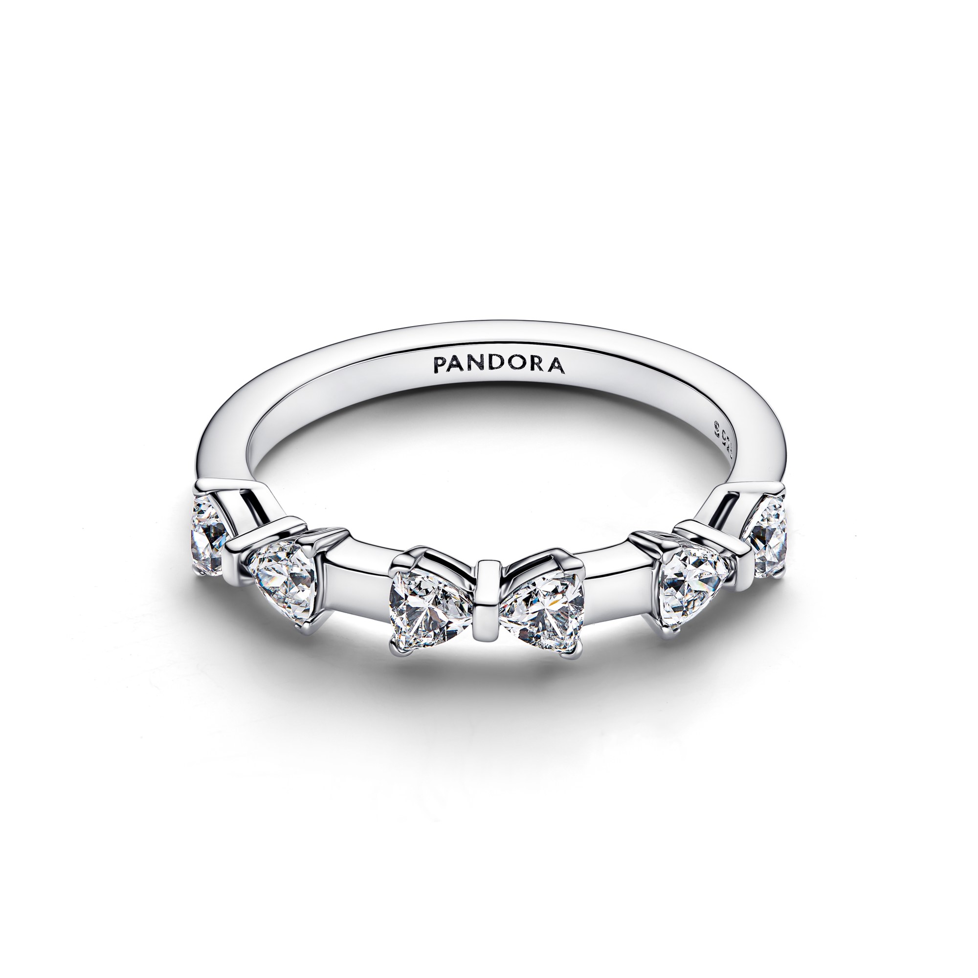Pandora Schleife Memoire-Ring - Sterling Silber - Zirkonia – Ansicht 2