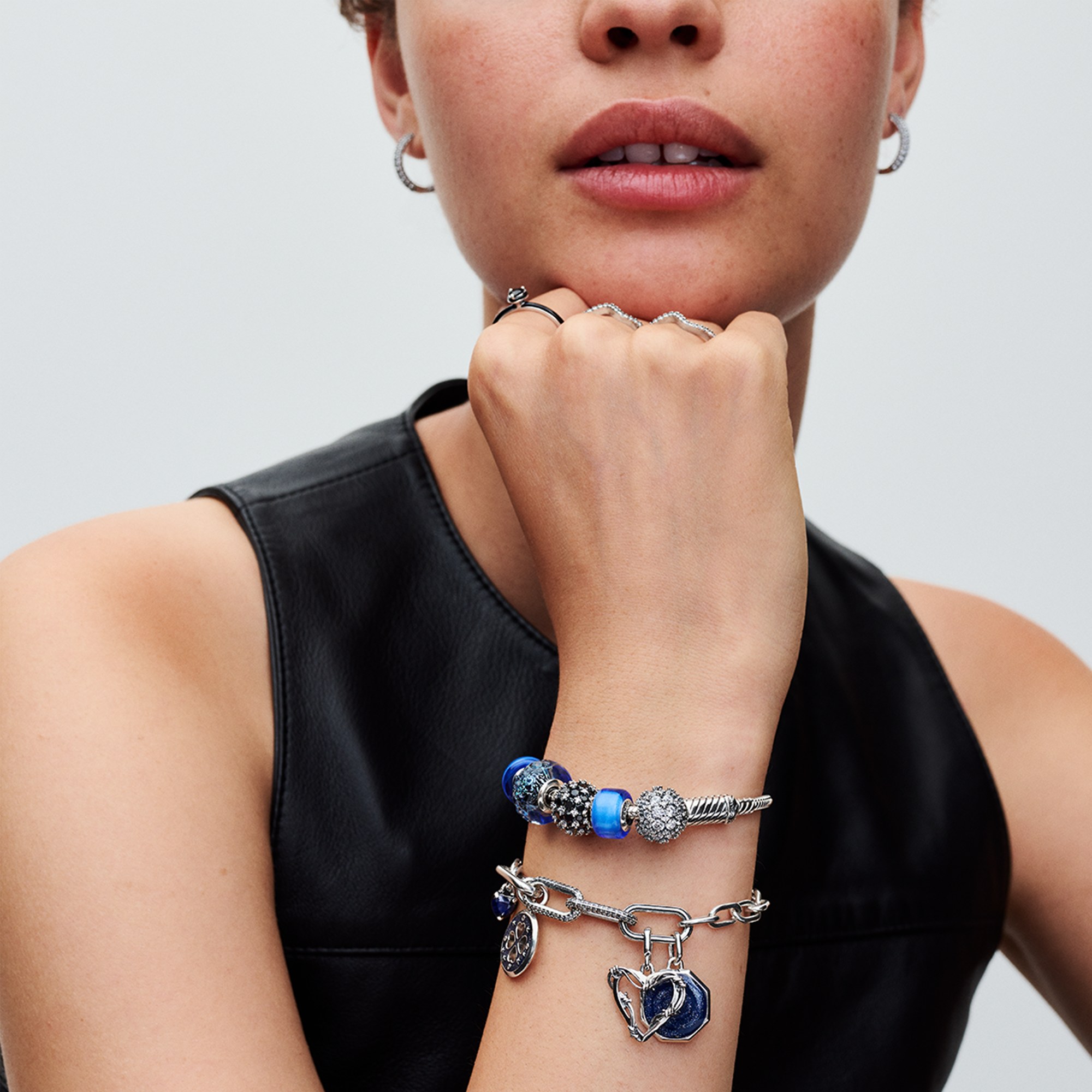Pandora ME Mini-Charm - Stacheldraht-Herz - Sterling Silber – Ansicht 5