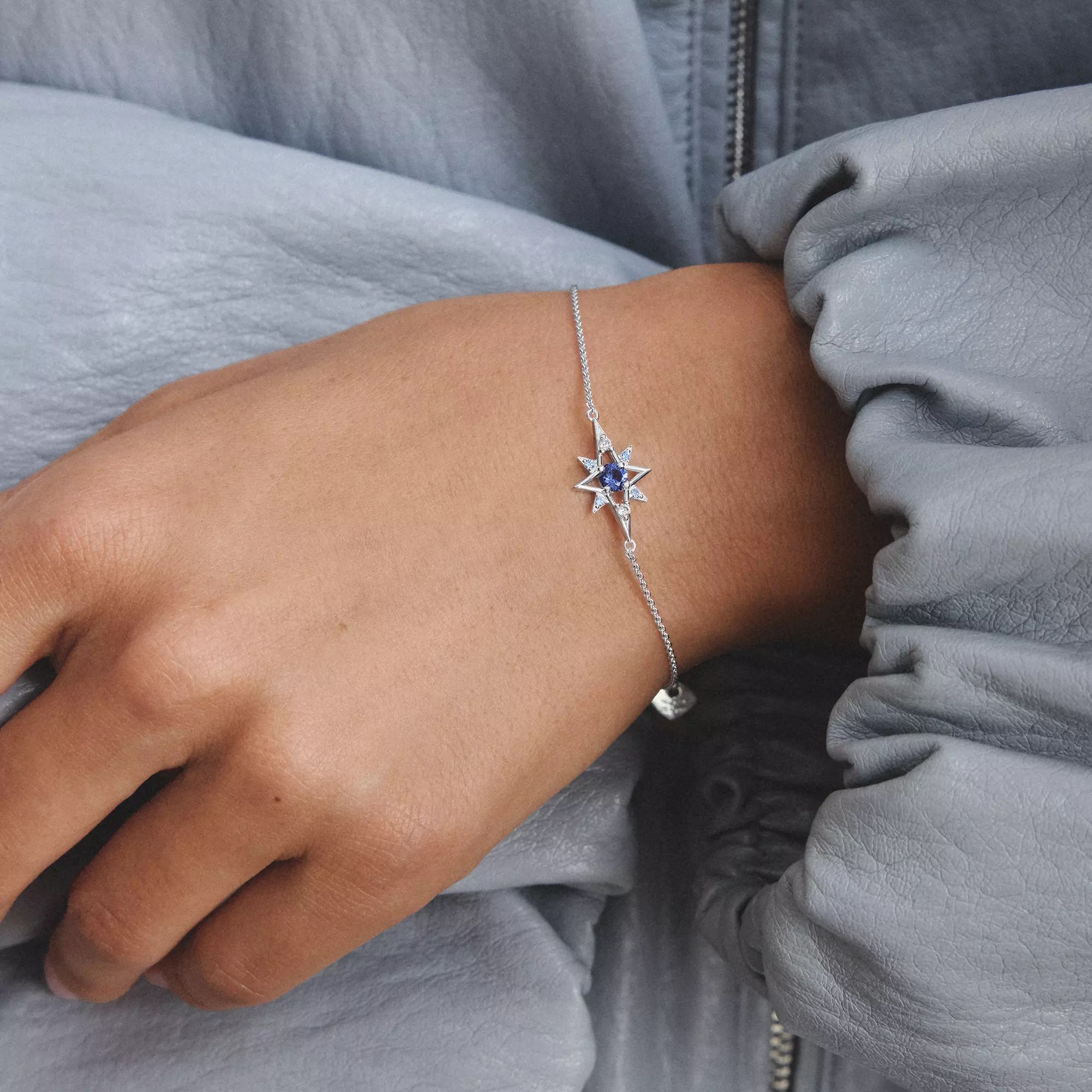 Thomas Sabo Midnight Sky - Armband Stern - 925 Sterling Silber - Zirkonia - Nanokristall blau - 19 cm – Ansicht 4
