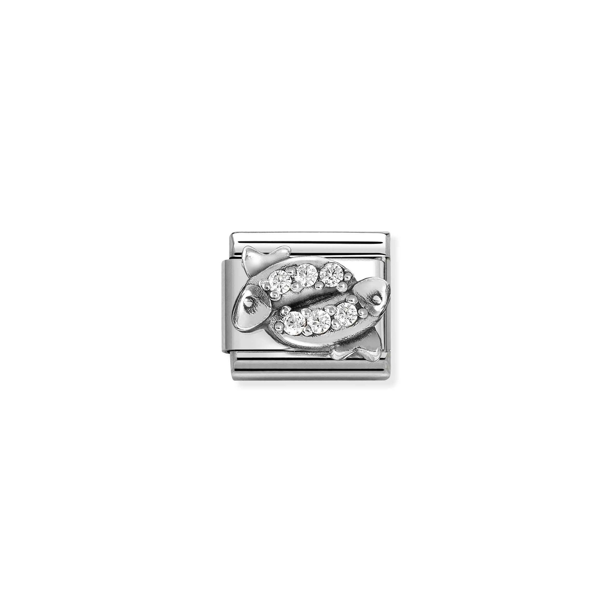 Nomination Sterling Silber Sternzeichen - Fische - Zirkonia - Element Classic Silber – Ansicht 2