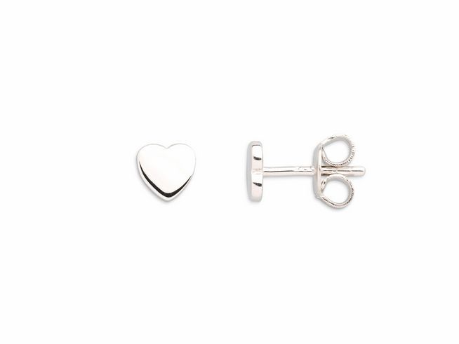 Xenox Sterling Silber Ohrringe XS3488N LOVE STORY-OS in Herzform, glänzende Oberfläche, ideal für romantische Anlässe, eleganter Ohrschmuck von Xenox.