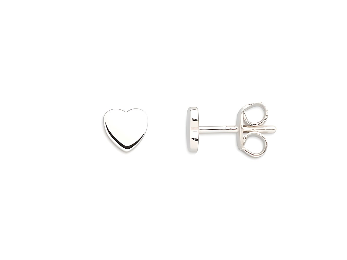 Xenox Sterling Silber Ohrringe XS3488N LOVE STORY-OS in Herzform, glänzende Oberfläche, ideal für romantische Anlässe, eleganter Ohrschmuck von Xenox.
