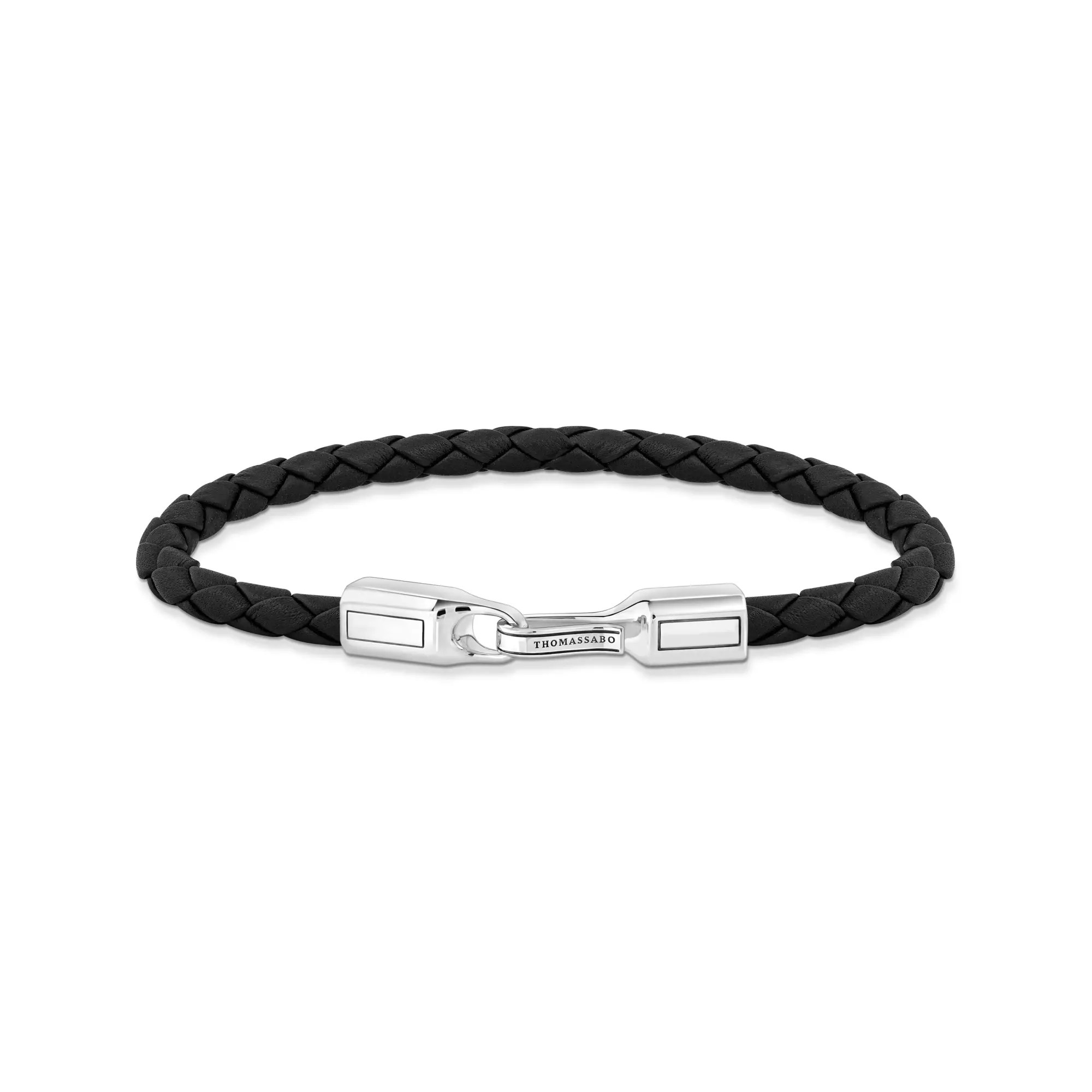 Thomas Sabo Lederarmband in Schwarz Silber – Leder – 17 cm