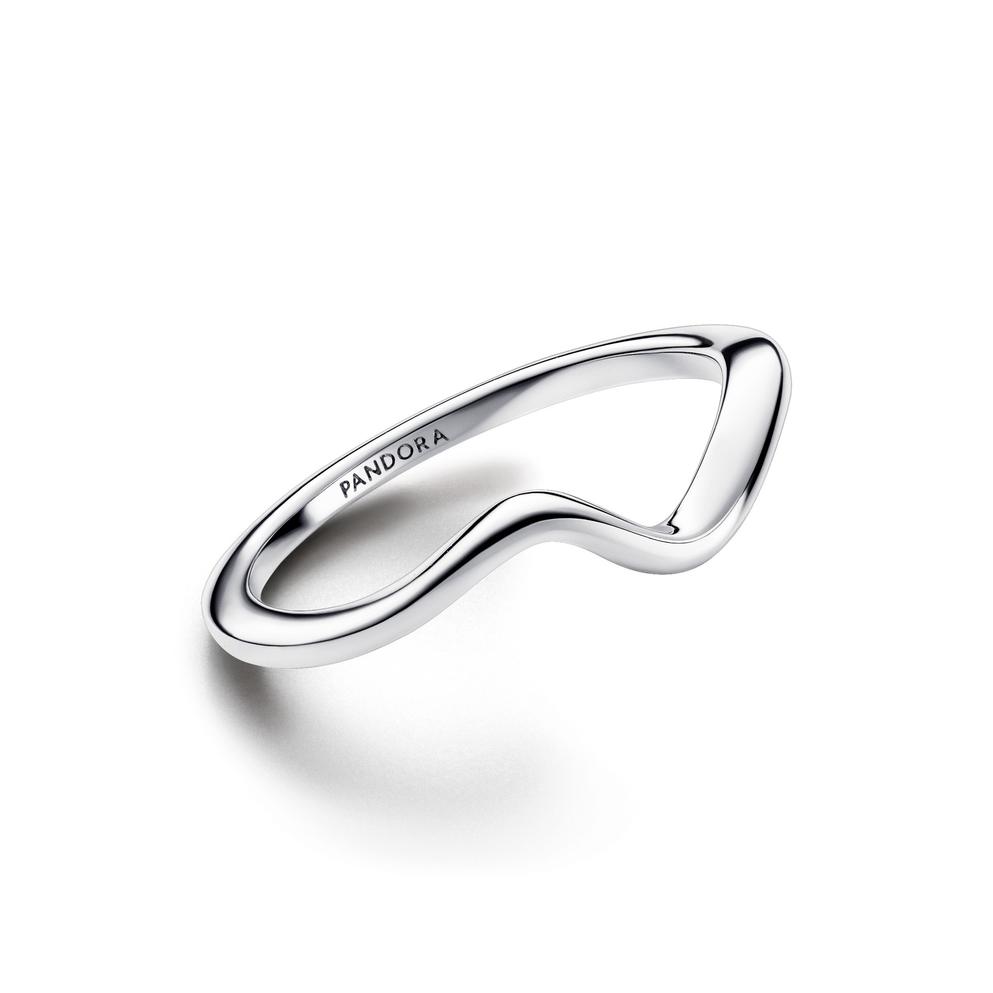 Pandora poliert - Welle Ring - Sterling Silber Ansicht 2 – Ansicht 2