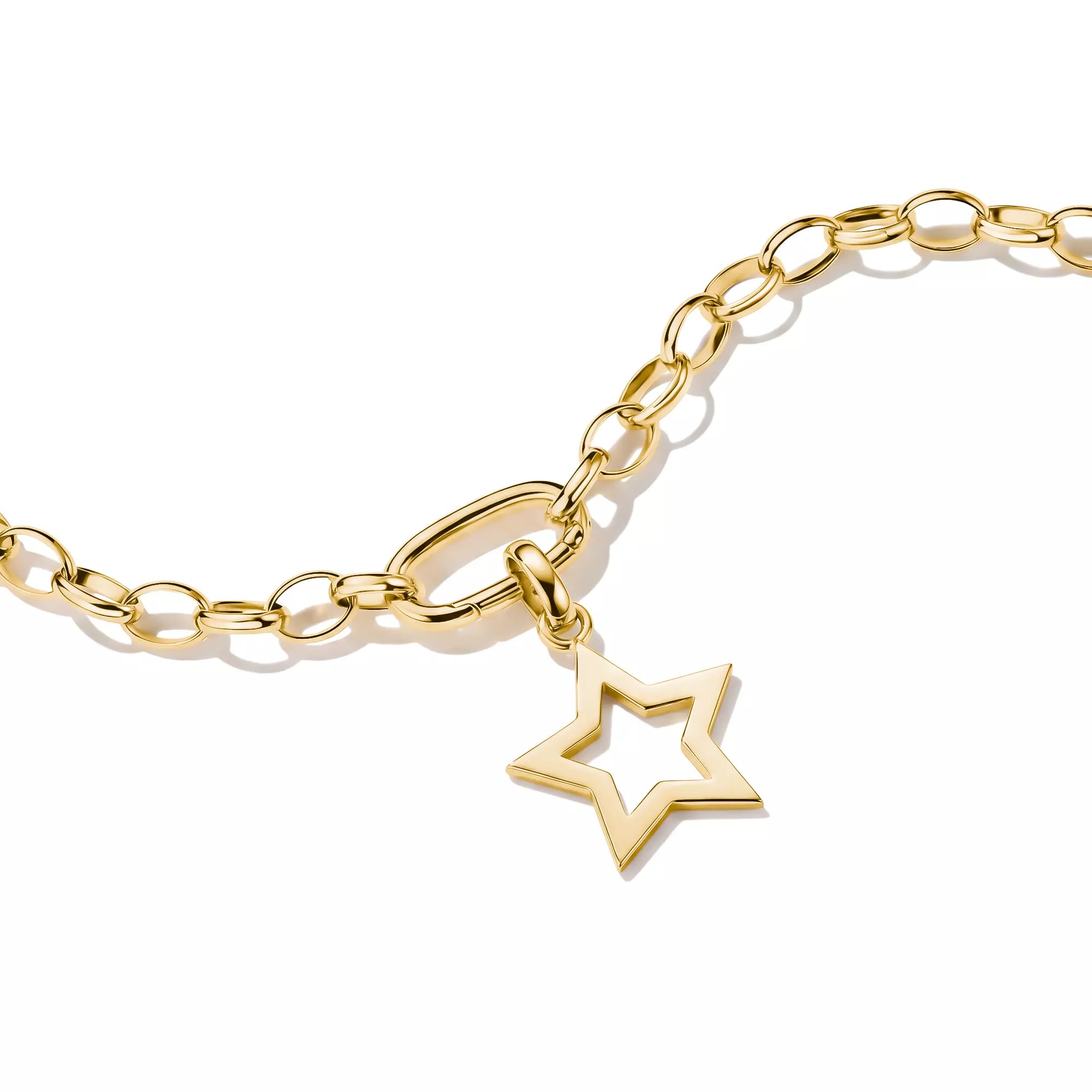 Thomas Sabo Connect - Charm Stern - 18k Gelbgold Vergoldung - Charm mit Öse – Ansicht 2
