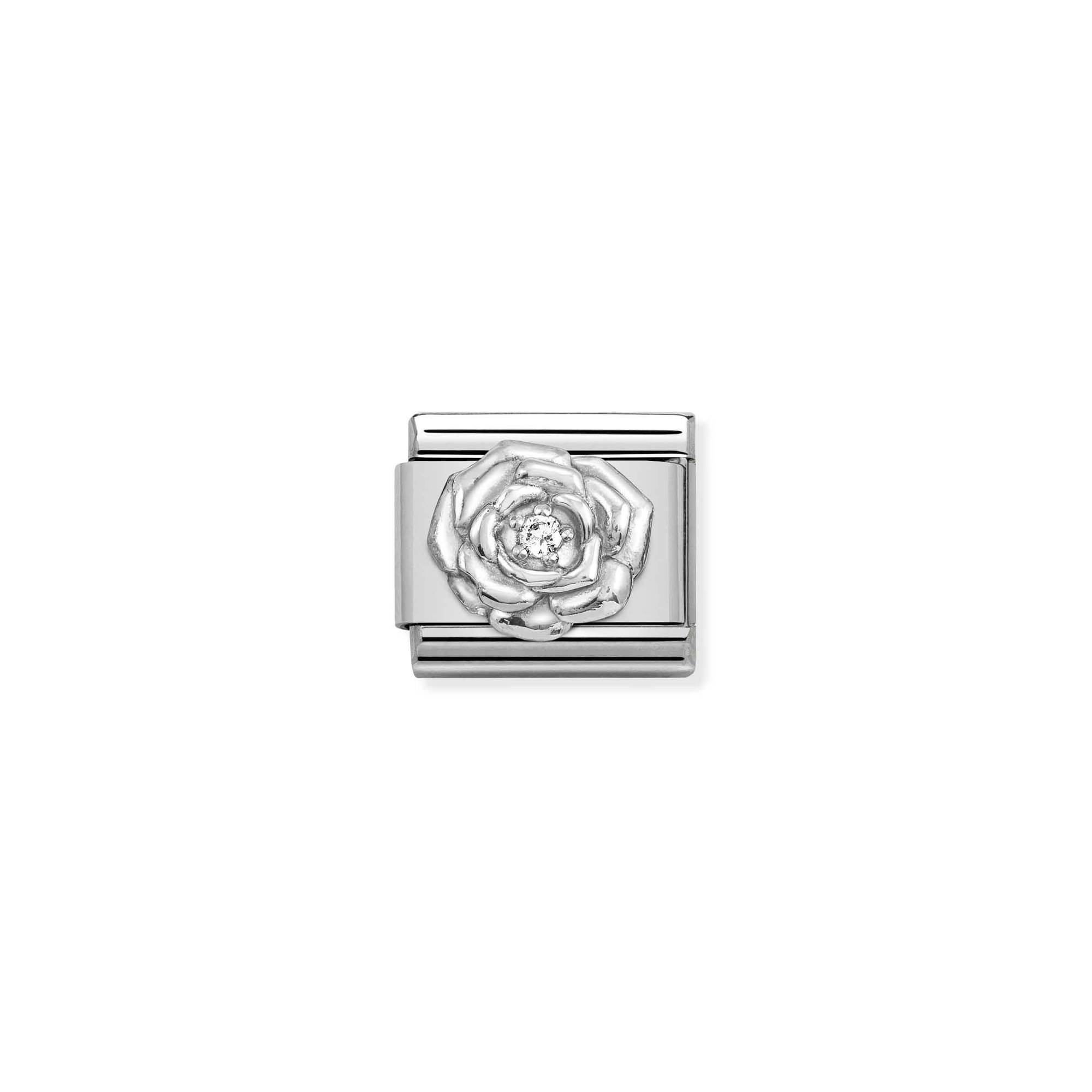 Nomination Composable Classic Charm Rose - Edelstahl, Sterling Silber, Zirkonia