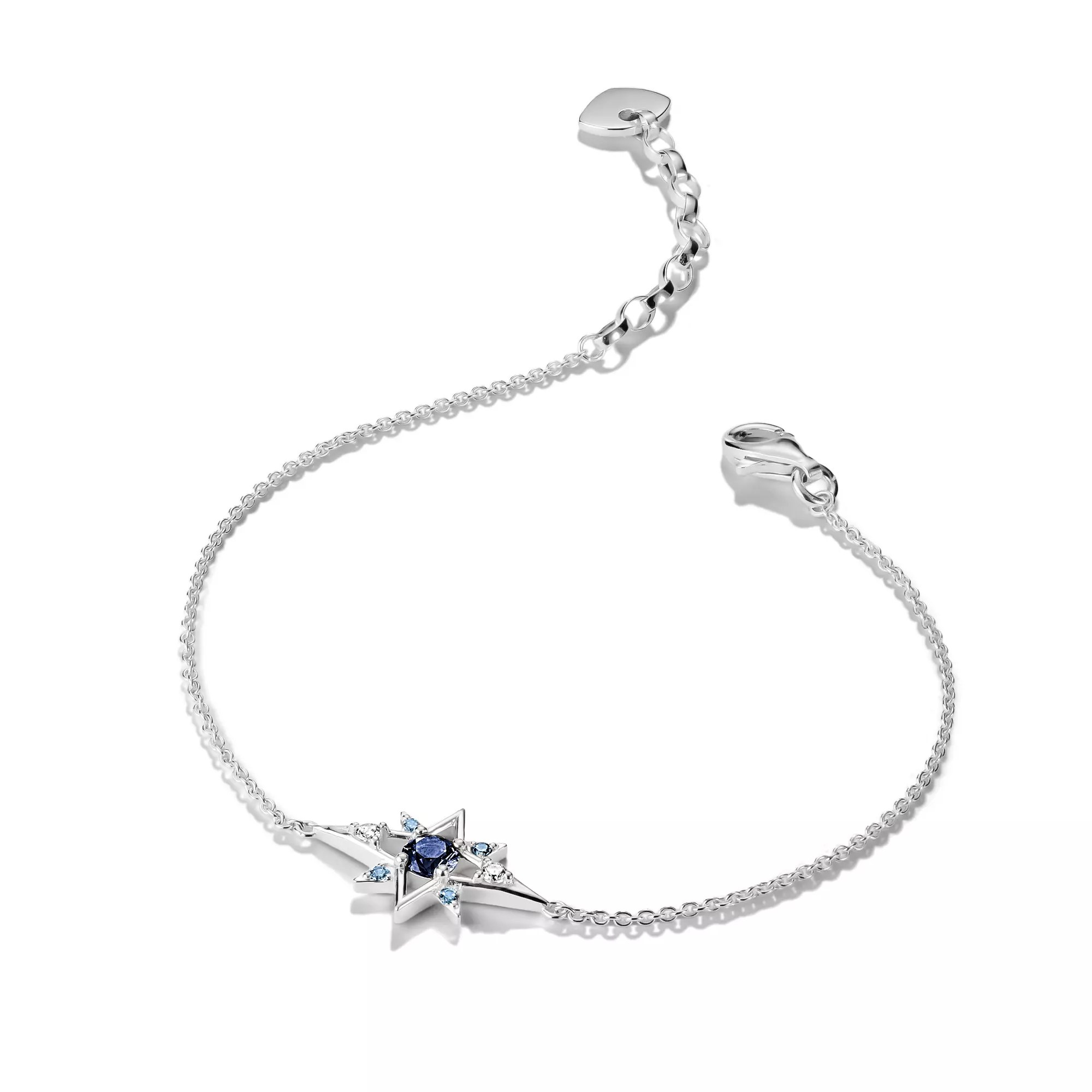 Thomas Sabo Midnight Sky - Armband Stern - 925 Sterling Silber - Zirkonia - Nanokristall blau - 19 cm – Ansicht 2