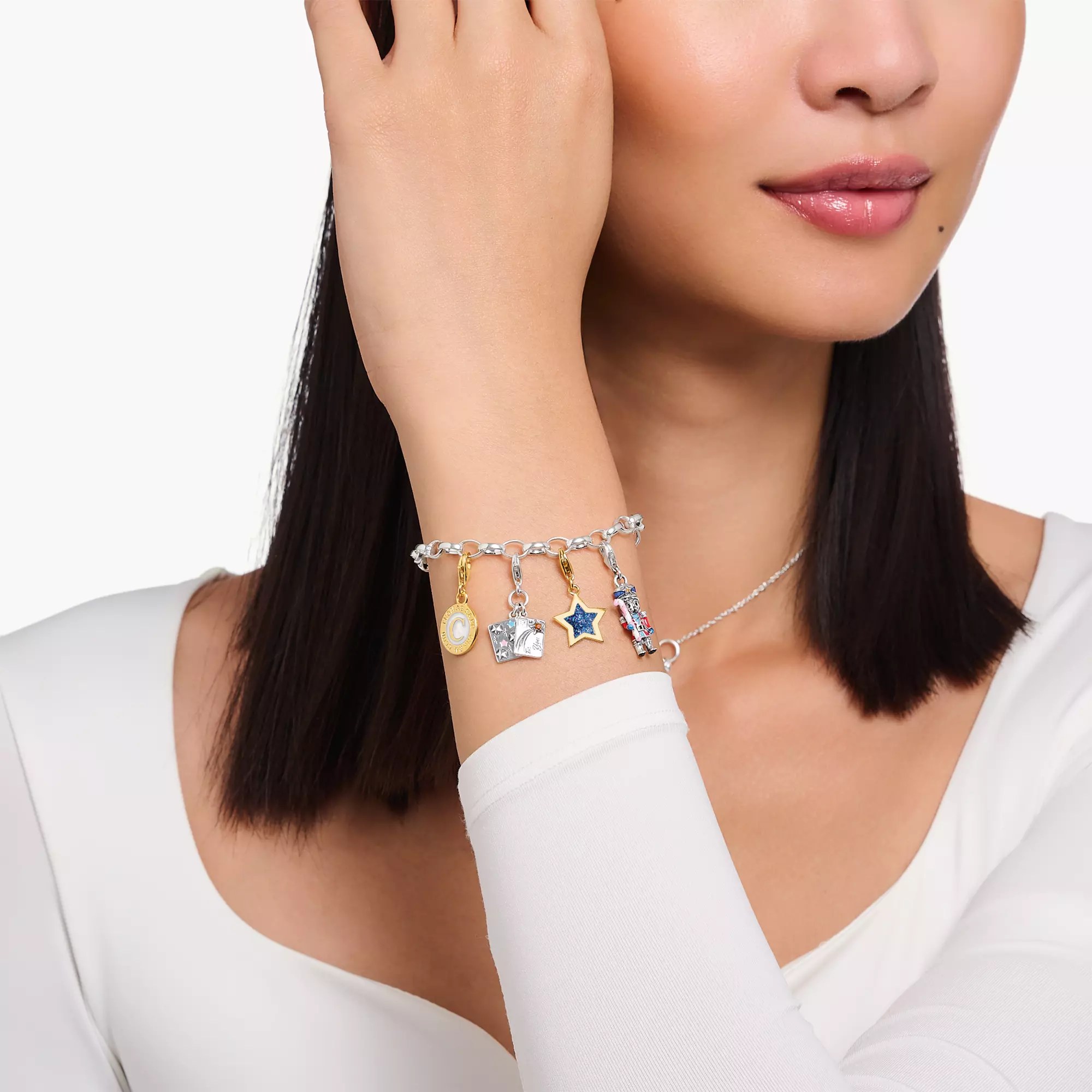 Thomas Sabo Charm-Anhänger - Nussknacker - Silber gesch. & Emaille & Zirkonia - mehrfarbig – Ansicht 3