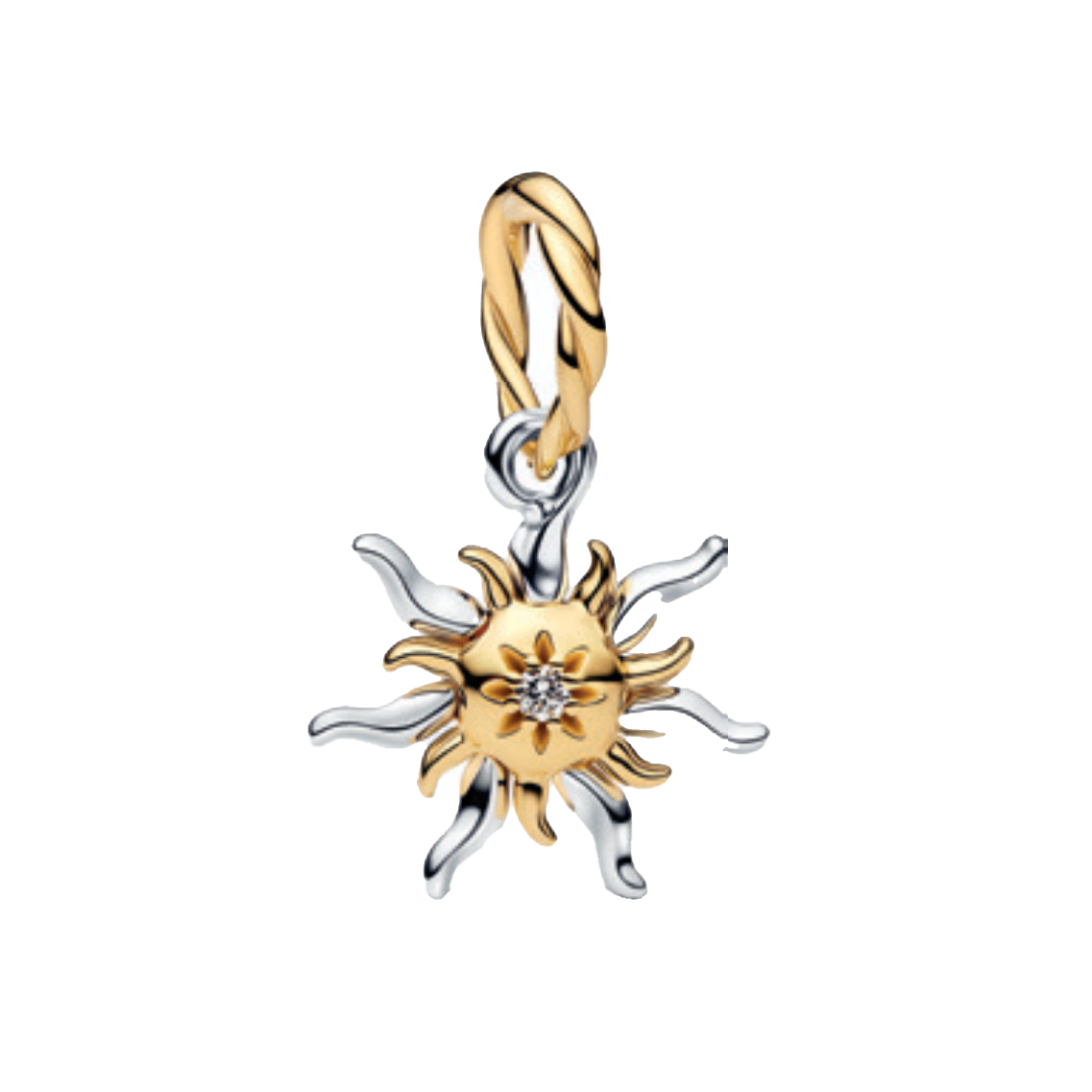 Pandora Disney - Hänge-Charm Rapunzel Sonne - Sterling Silber bicolor - 764406C01