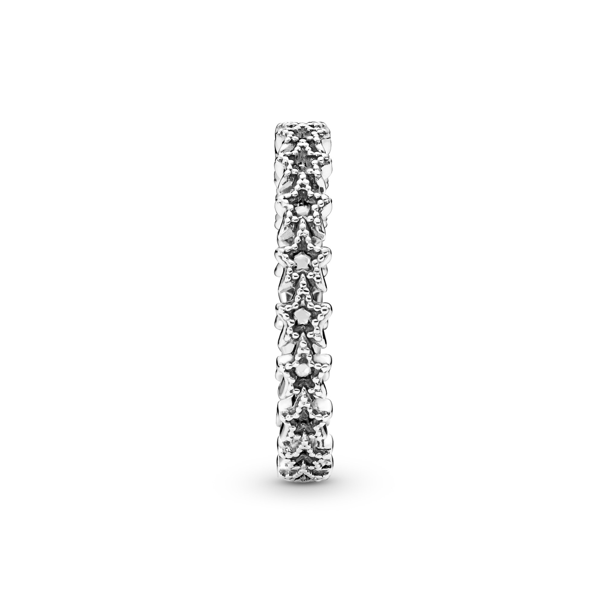 Pandora Ring - Asymmetrischer Sternenband - Sterling Silber Ansicht 3 – Ansicht 3