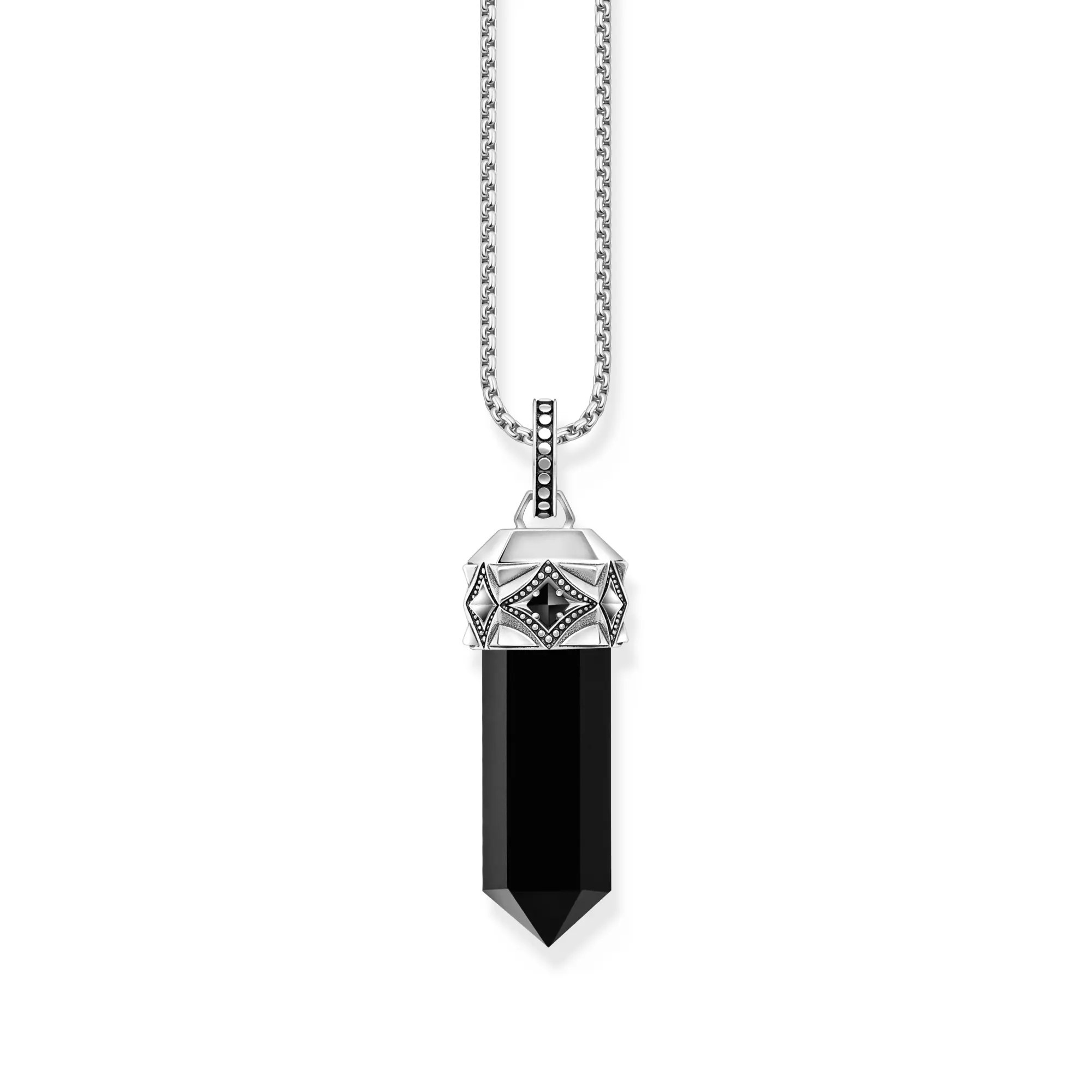 Thomas Sabo Anhänger - Kristall aus Schwarzem Onyx - Silber gesch. & Onyx & Zirkonia - Schwarz – Ansicht 3