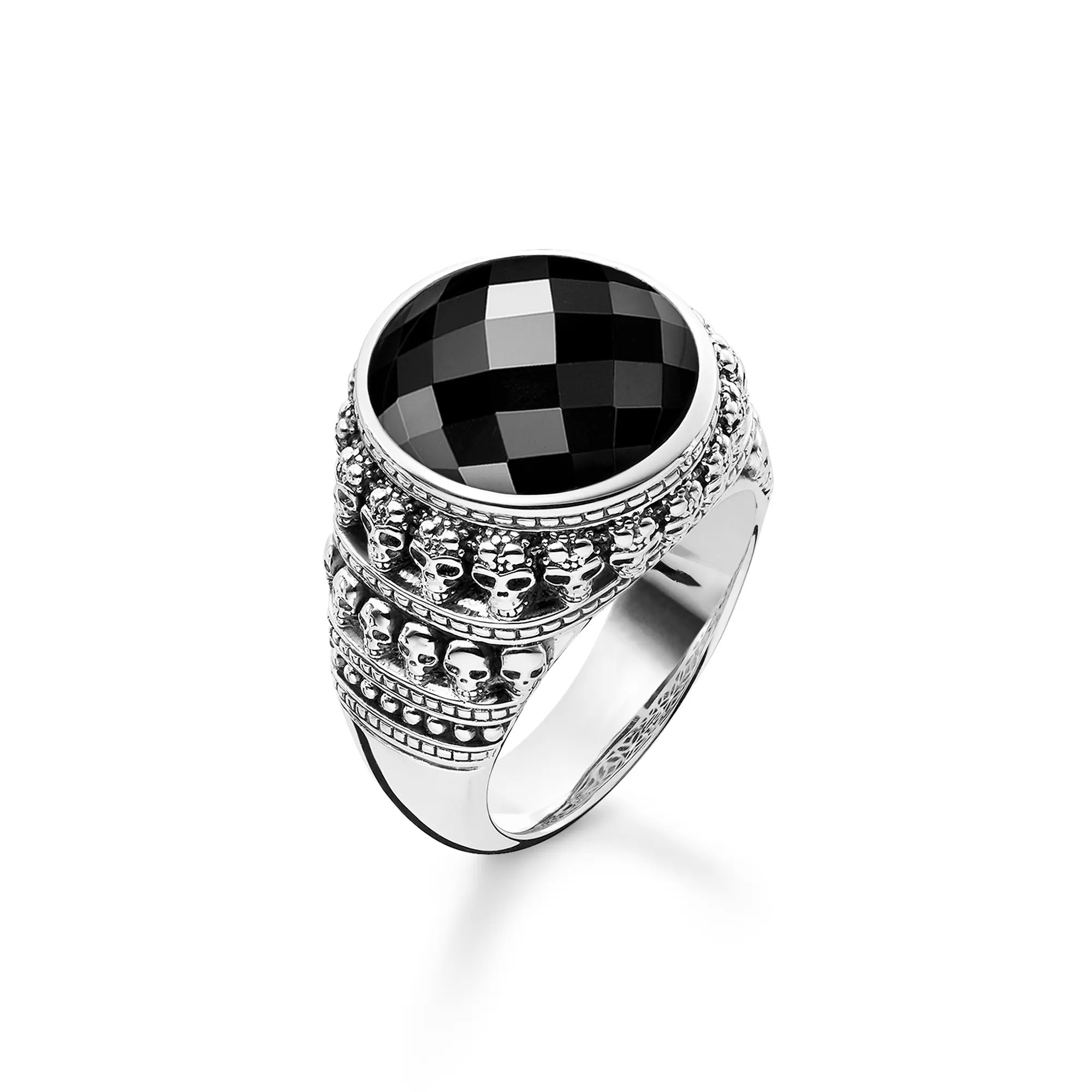 Thomas Sabo Ring Silber - Onyx - schwarz