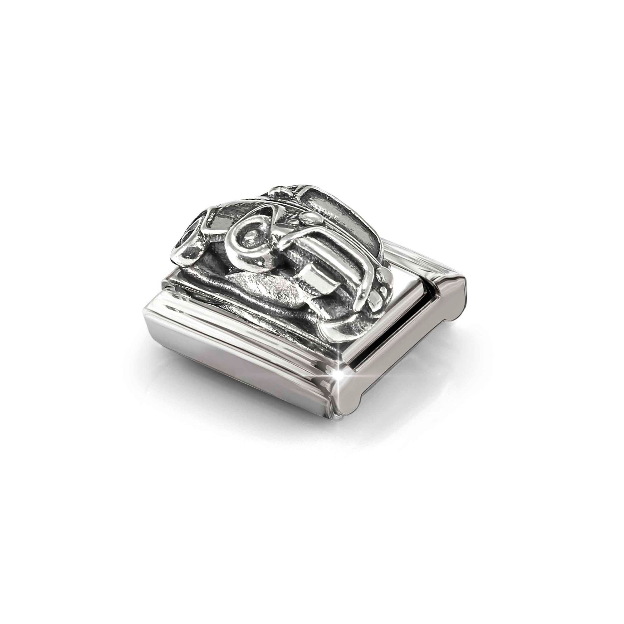 Nomination Composable Classic Charm Vintage-Auto - Edelstahl, Sterling Silber oxidiert – Ansicht 5