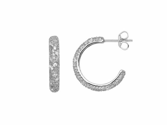Xenox Sterling Silber Ohrringe XS2284 SUNRISE in elegantem Design, mit funkelnden Zirkonia-Steinen, ideal für jeden Anlass, hochwertiger Ohrschmuck von Xenox.