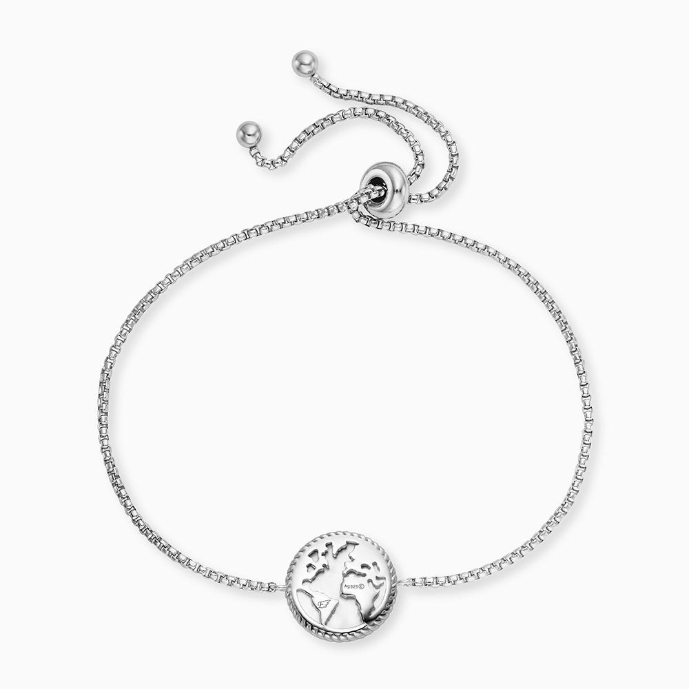 Engelsrufer WINDROSE Armband Ornament mit Perlmutt - Silber rhodiniert & Weiß 24 cm – Ansicht 3