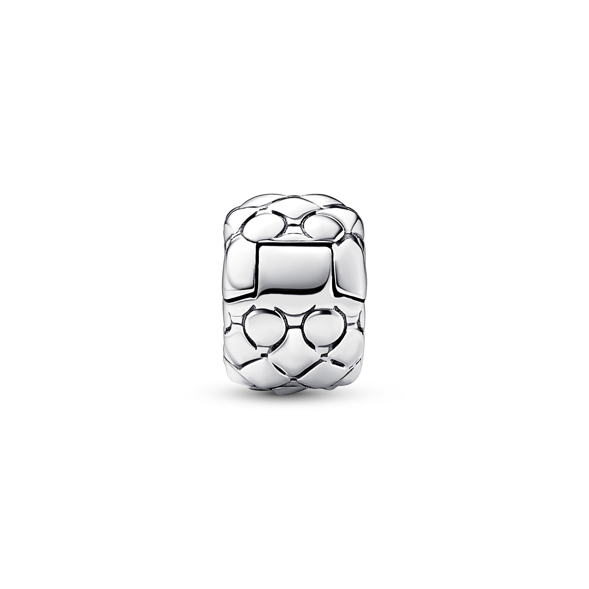 Pandora Clip-STOPPER Charm mit Nieten - Sterling Silber Ansicht 2 – Ansicht 2