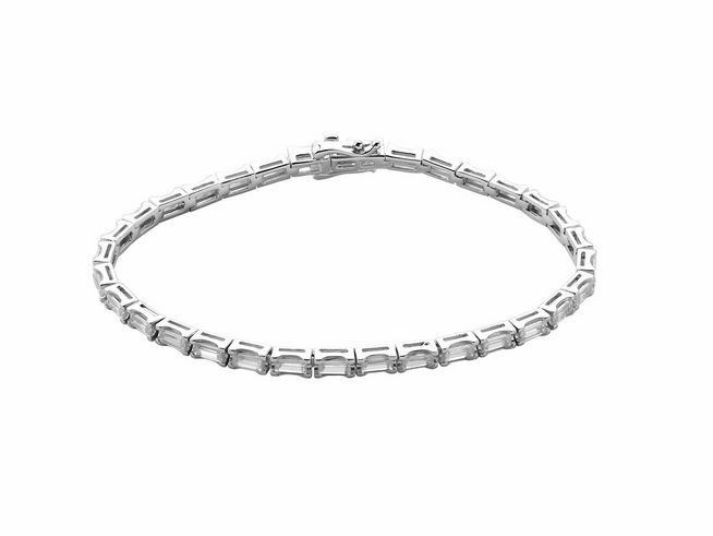 Xenox Sterling Silber Armband XS2045/M - 16,5 cm - KRAPPE SILBER mit elegantem Design, feinen Gliedern und einem sicheren Verschluss, ideal für jeden Anlass.