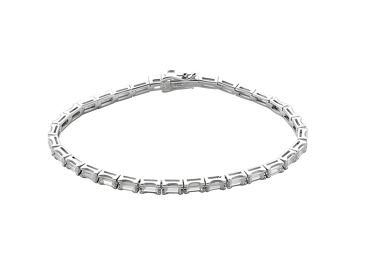 Xenox Sterling Silber Armband XS2045/M - 16,5 cm - KRAPPE SILBER mit elegantem Design, feinen Gliedern und einem sicheren Verschluss, ideal für jeden Anlass.