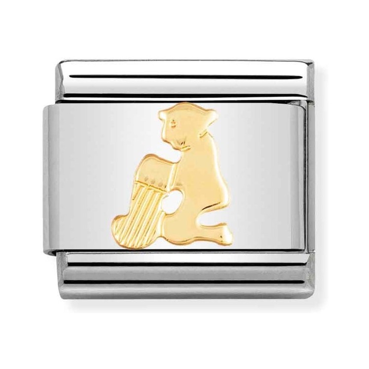 Nomination Composable Classic Charm Sternzeichen Wassermann - Edelstahl, Gelbgold