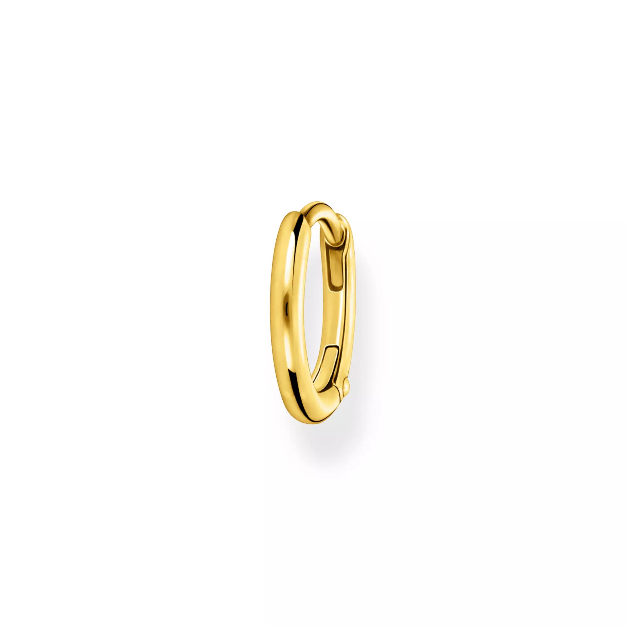 Thomas Sabo Einzel Creole klassisch gold – Silber – 13,5 mm hoch