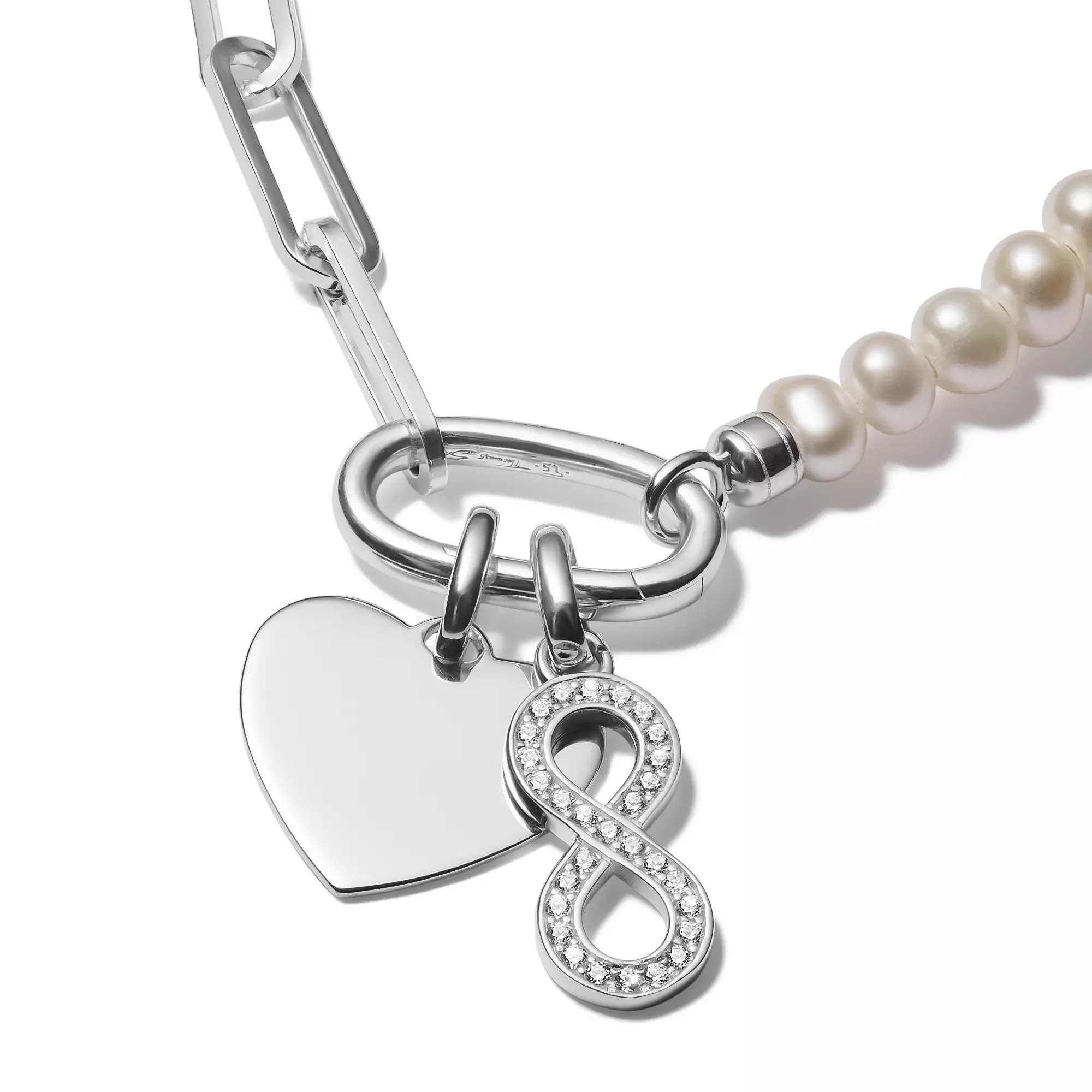 Thomas Sabo Connect - Infinity Zeichen - Charm mit Öse - Silber + Zirkonia – Ansicht 2